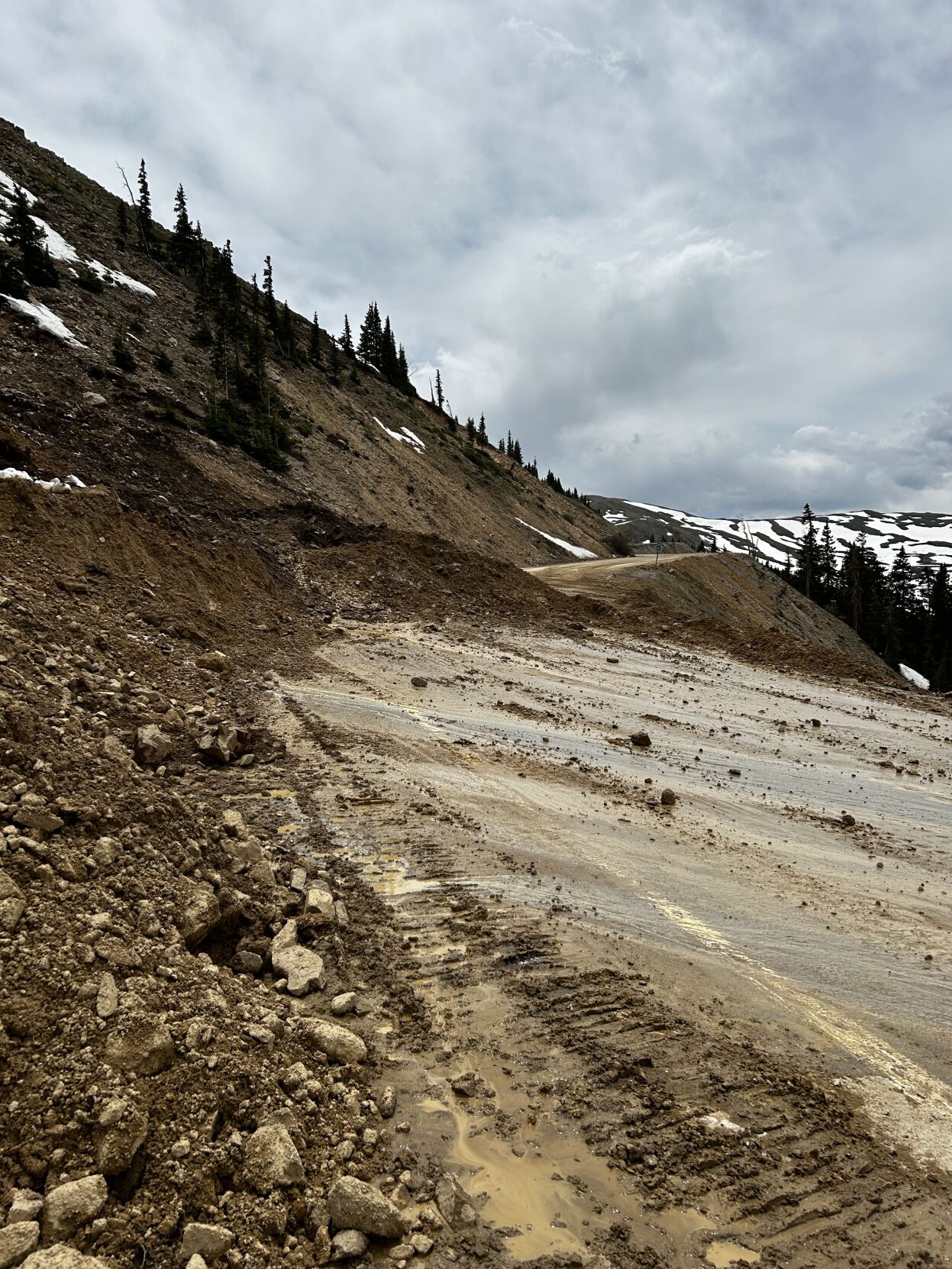 Loveland Pass closed due to rock slide