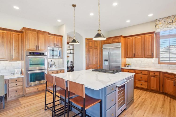 Kitchen of a custom home in Highlands Ranch