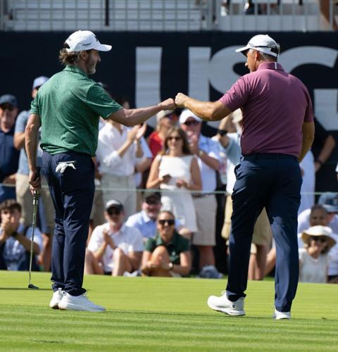 Trio starts, finishes third round atop U.S. Senior Open leaderboard, setting up unpredictable finish