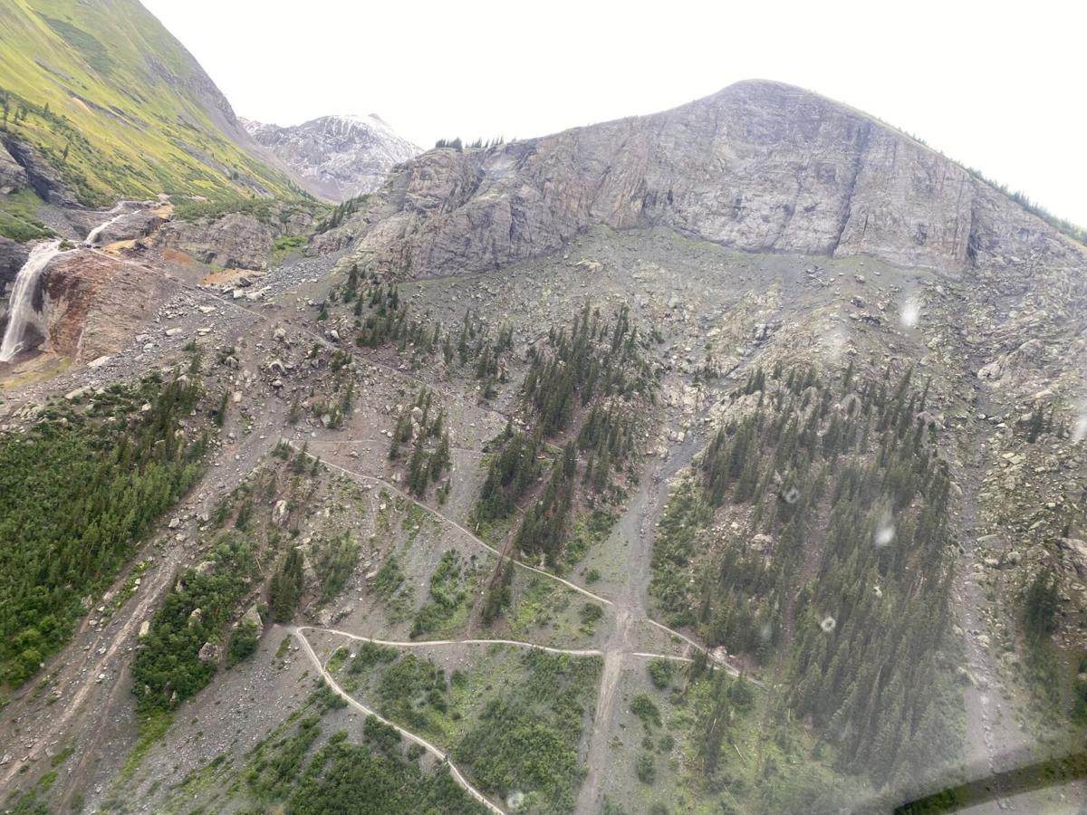 A look at some of the notorious switchbacks found on Black Bear Pass. Photo Credit: San Miguel County Sheriff's Office.