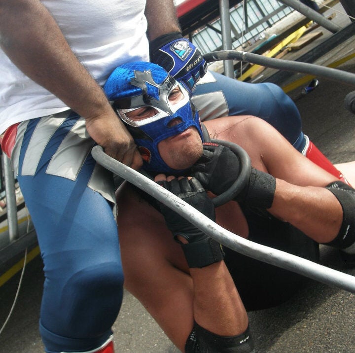 Lucha libre wrestlers 2010 Underground Music Showcase