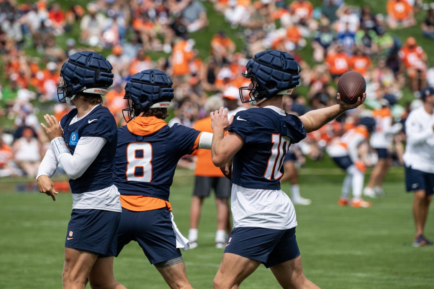 First glimpse of temporary fan bleachers at Denver Broncos training camp
