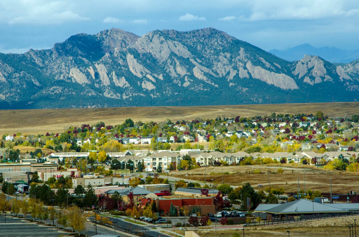 Broomfield, Colorado and the Flatiron Mountain Range Photo Credit: bauhaus1000 (iStock). (copy)
