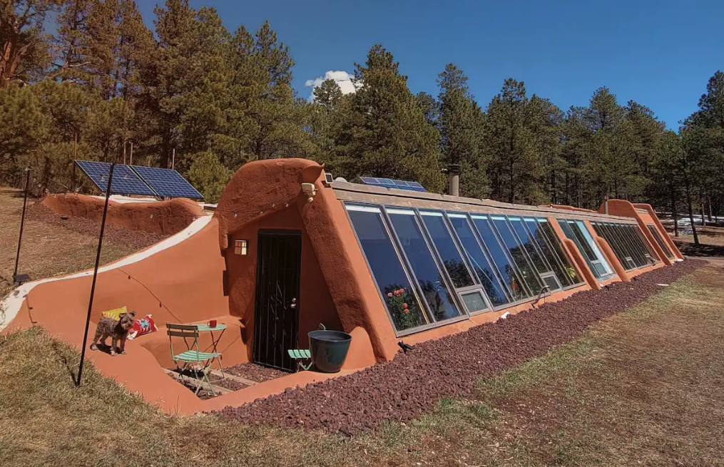 Earthship, located in Black Forest, Colorado. Courtesy photo, Airbnb.