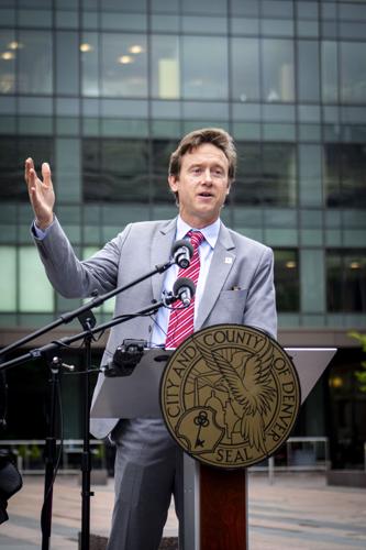 Mayor Mike Johnston announcing plans for a "Vibrant Denver" (copy)