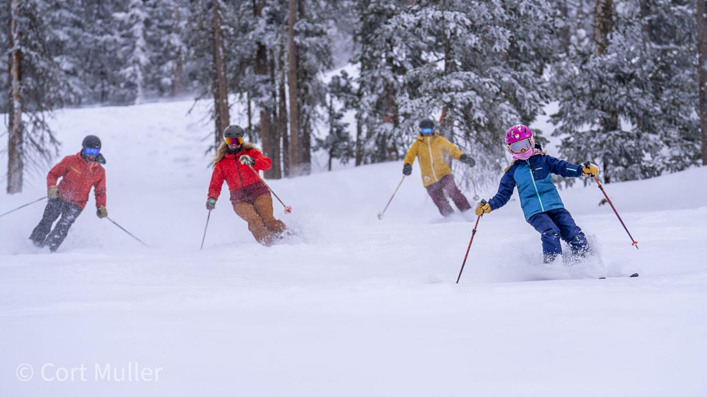 No Name Basin ski day at Monarch Mountain