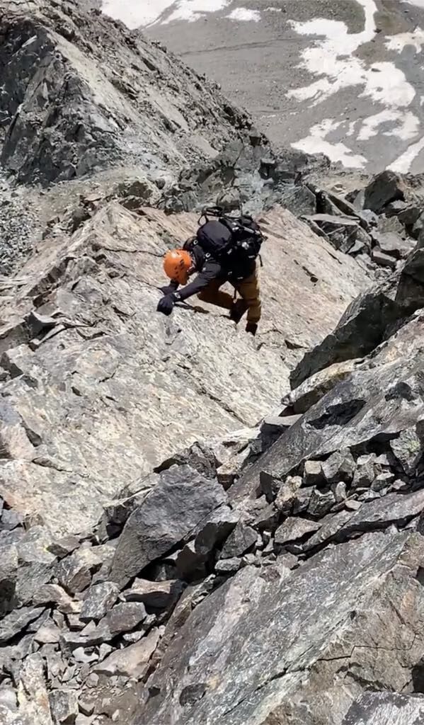 Andrew Beckham climbing