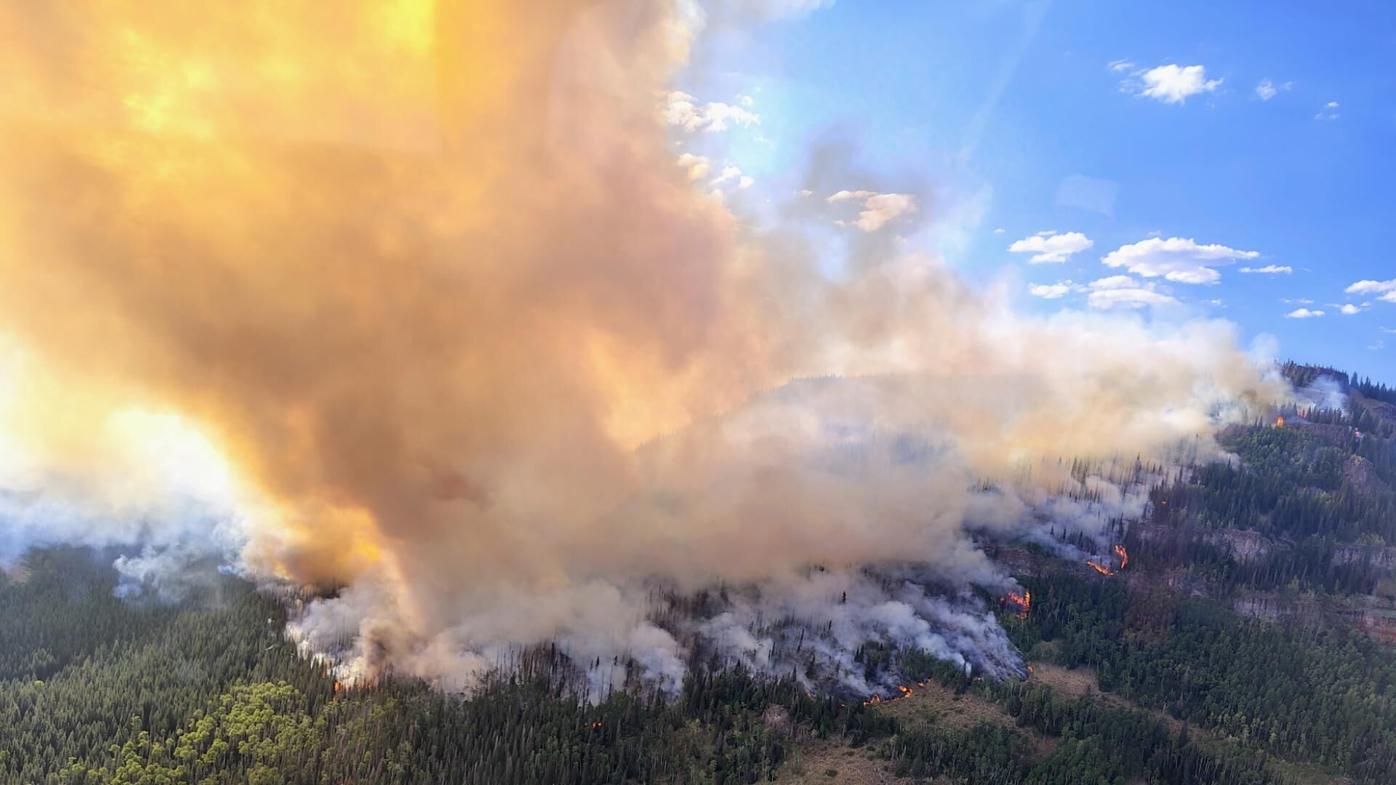 Derby fire in White River NF