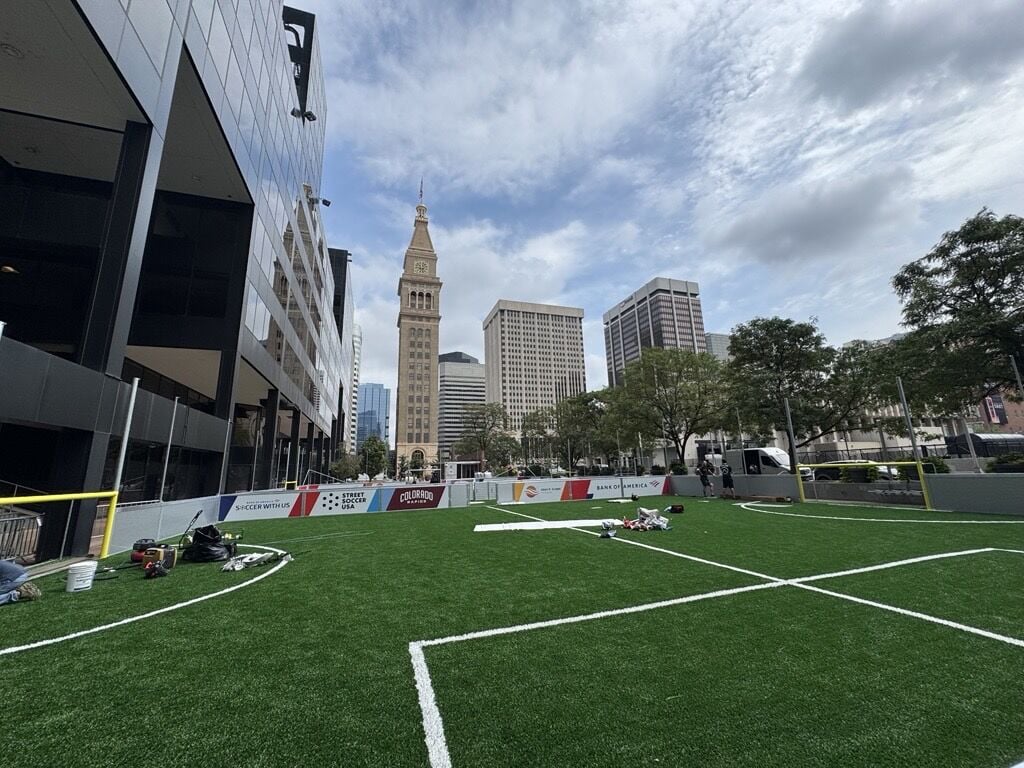 Denver opens pop-up soccer field in Skyline Park