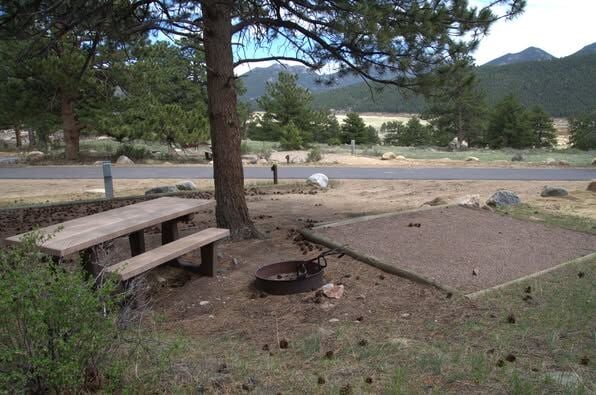 Photo Credit: NPS Photos - Images of campsites in Moraine Park Campground.