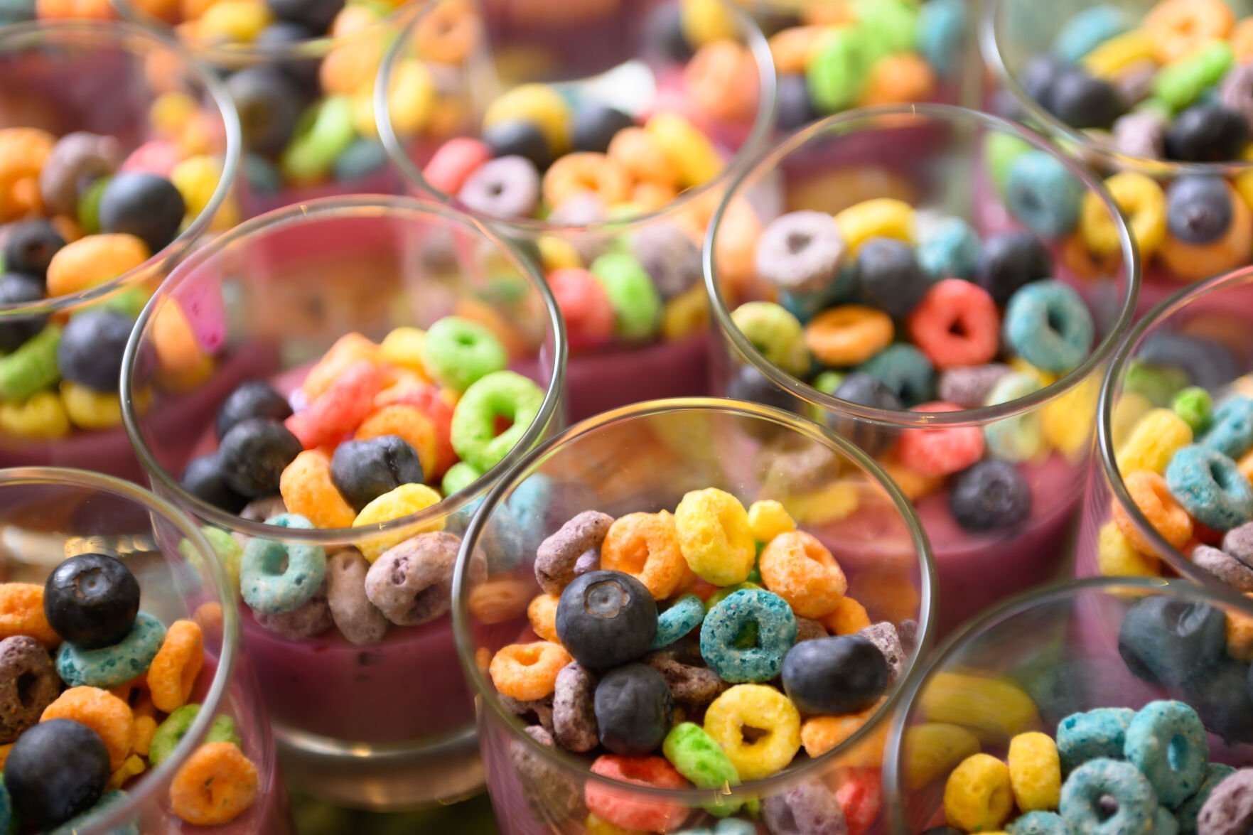 Fruit Loop parfaits at Sunday Brunch in the Lake Terrace Dining Room at the Broadmoor Hotel June 29, 2025. Photo by Mark Reis (Mark Reis)