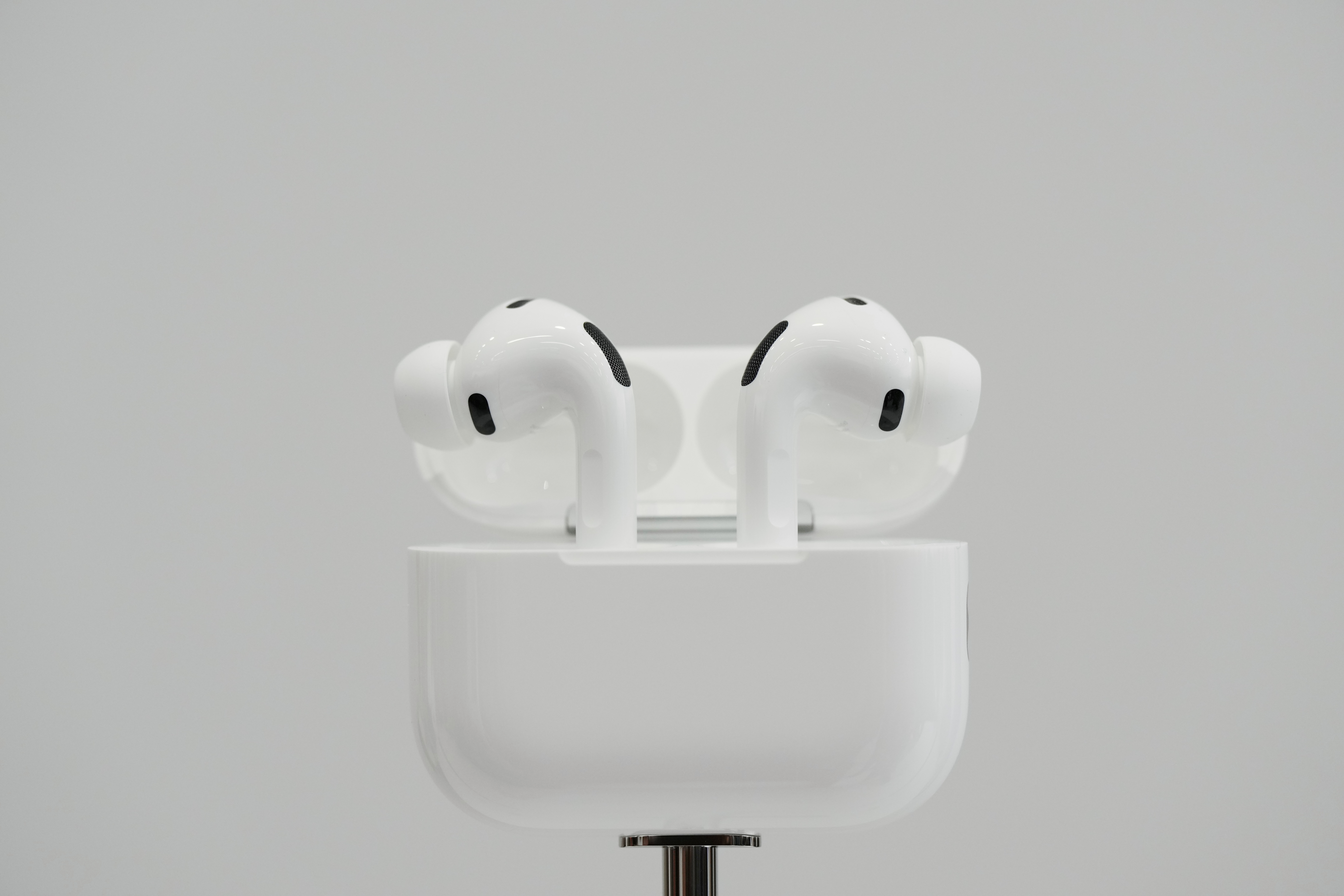 The AirPods Pro 3 are displayed during an announcement of new products at Apple Park on Tuesday, Sept. 9, 2025, in Cupertino, Calif. (Godofredo A. Vásquez - AP)