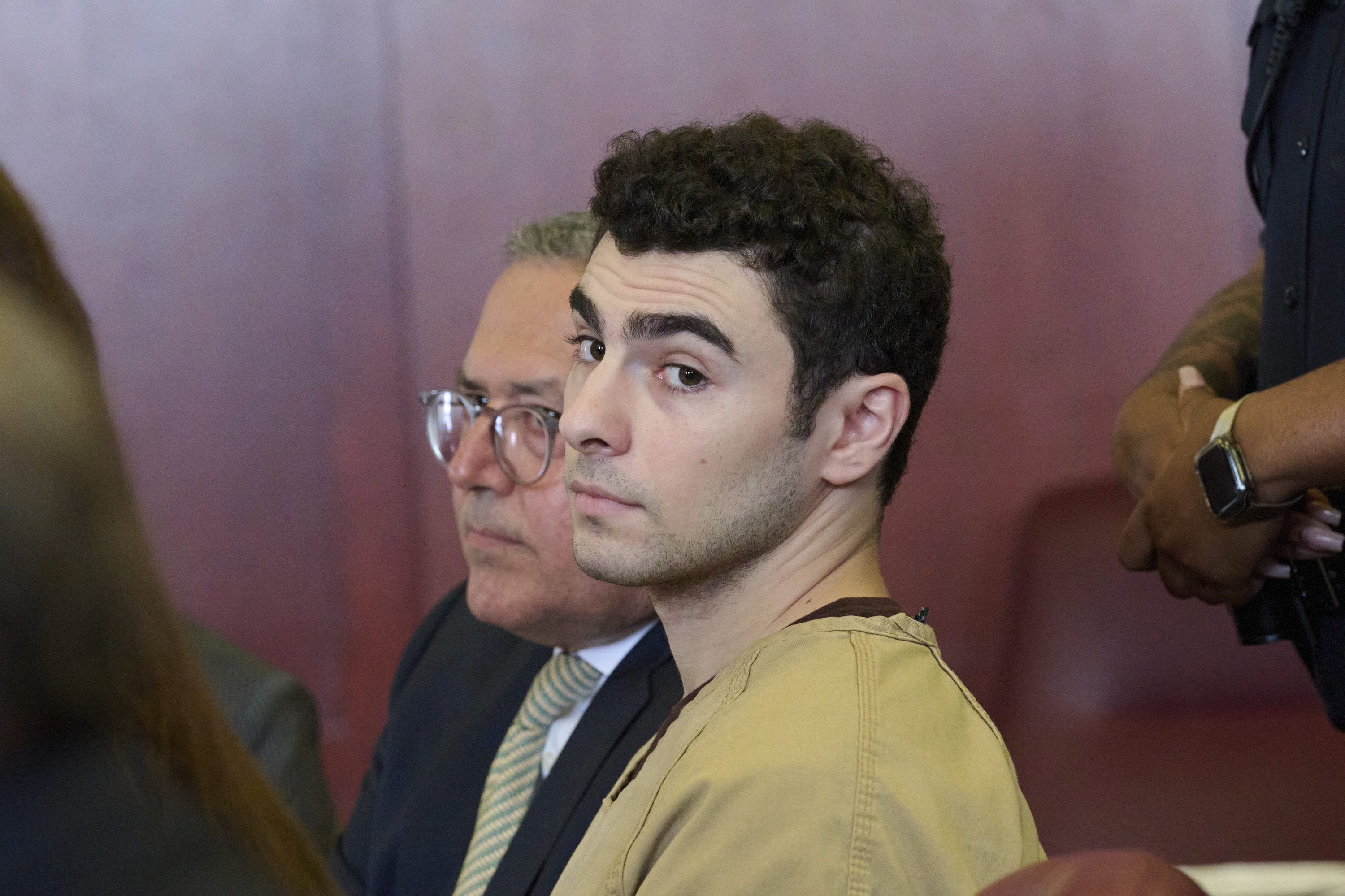 Luigi Mangione, accused of fatally shooting UnitedHealthcare CEO Brian Thompson, appears in Manhattan state court in New York, Tuesday, Sept. 16, 2025. (Curtis Means - Pool DailyMail)