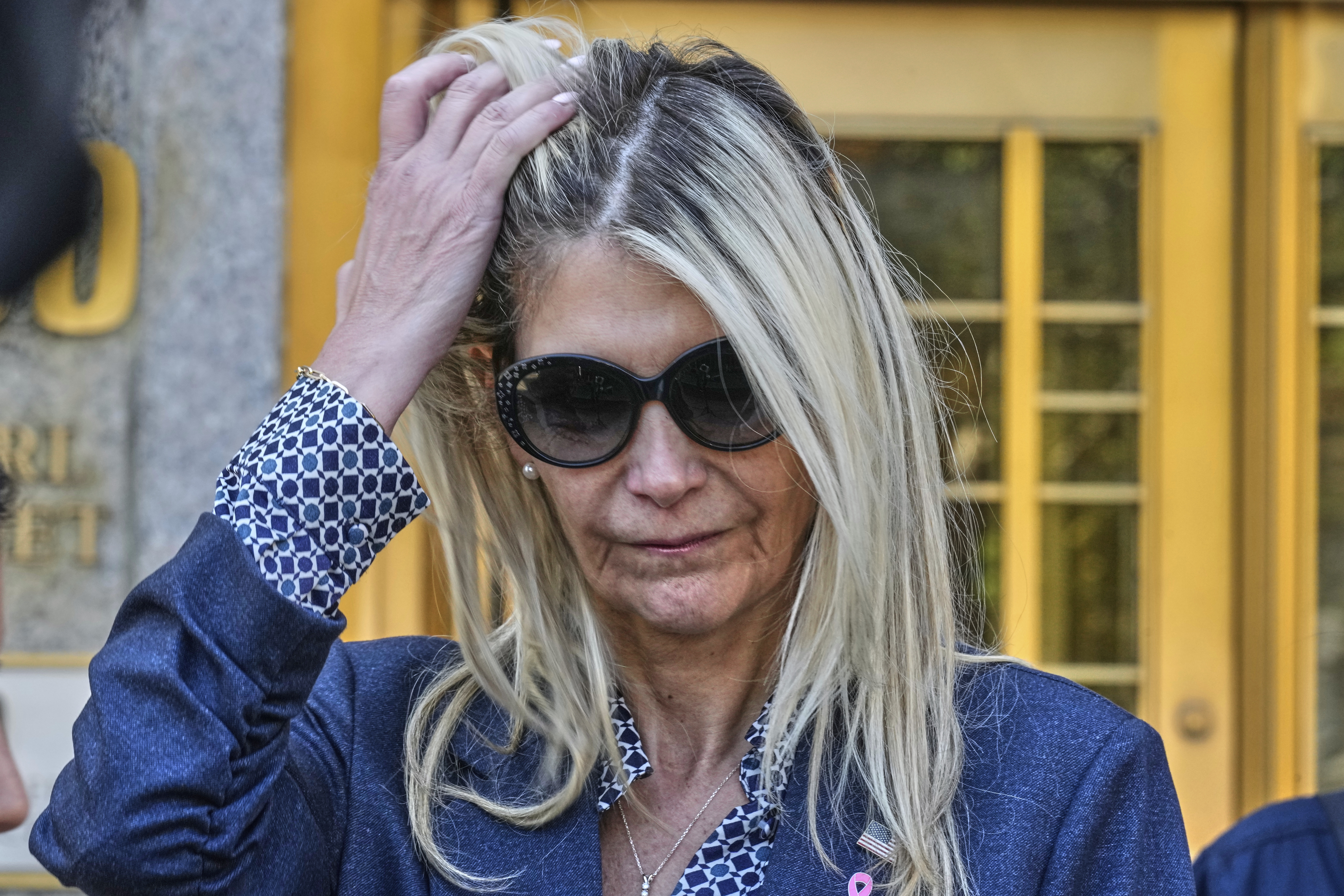 Nadine Menendez, wife of former U.S. Sen. Bob Menendez, leaves Manhattan federal court in New York, Thursday, Sept. 11, 2025. (Richard Drew - AP)