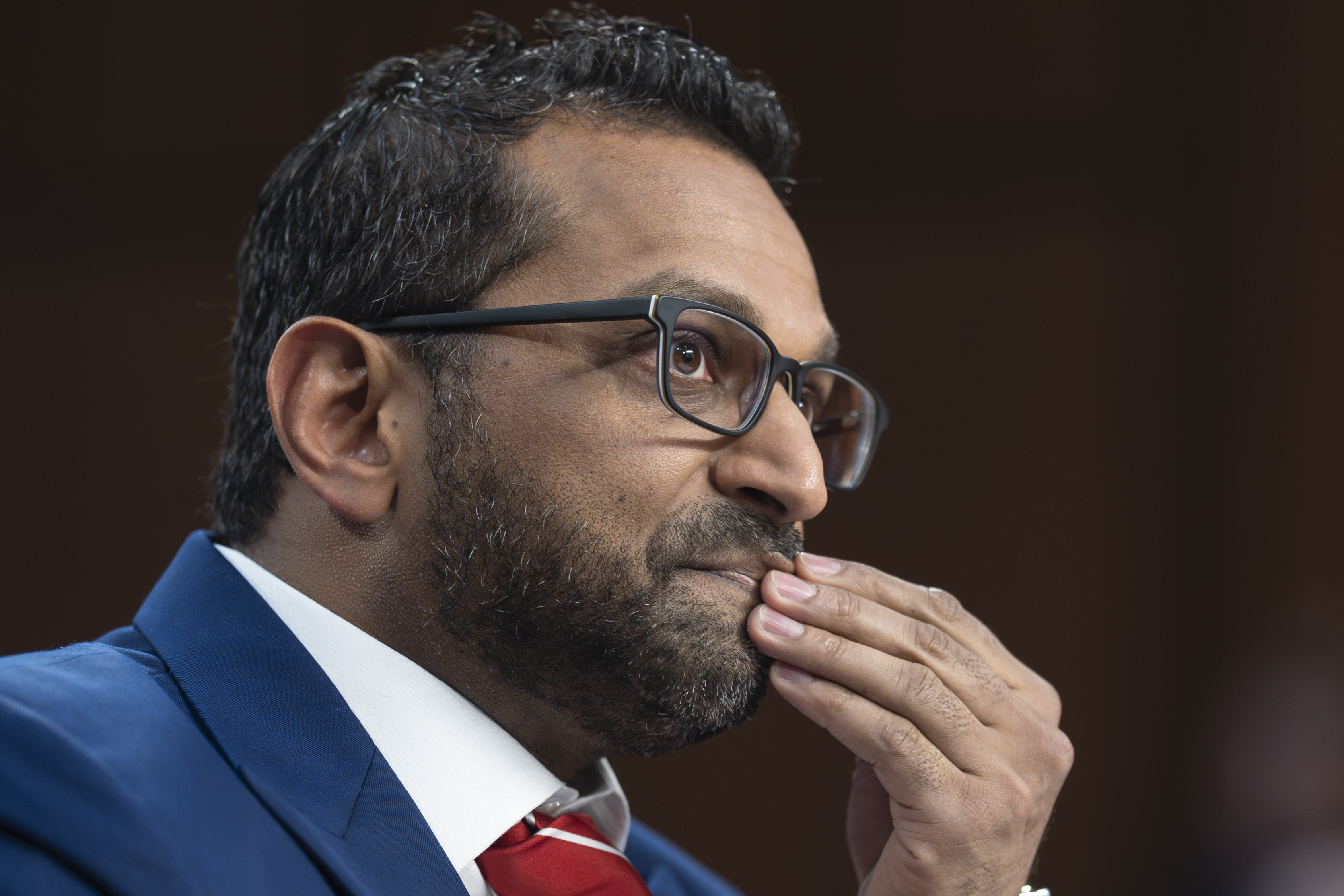 FBI Director Kash Patel appears before the Senate Judiciary Committee for his first oversight hearing where he is facing questions about the investigation into Charlie Kirk's killing as well as the recent firings of senior officials who have accused Patel of illegal political retribution, at the Capitol in Washington, Tuesday, Sept. 16, 2025. (J. Scott Applewhite - AP)