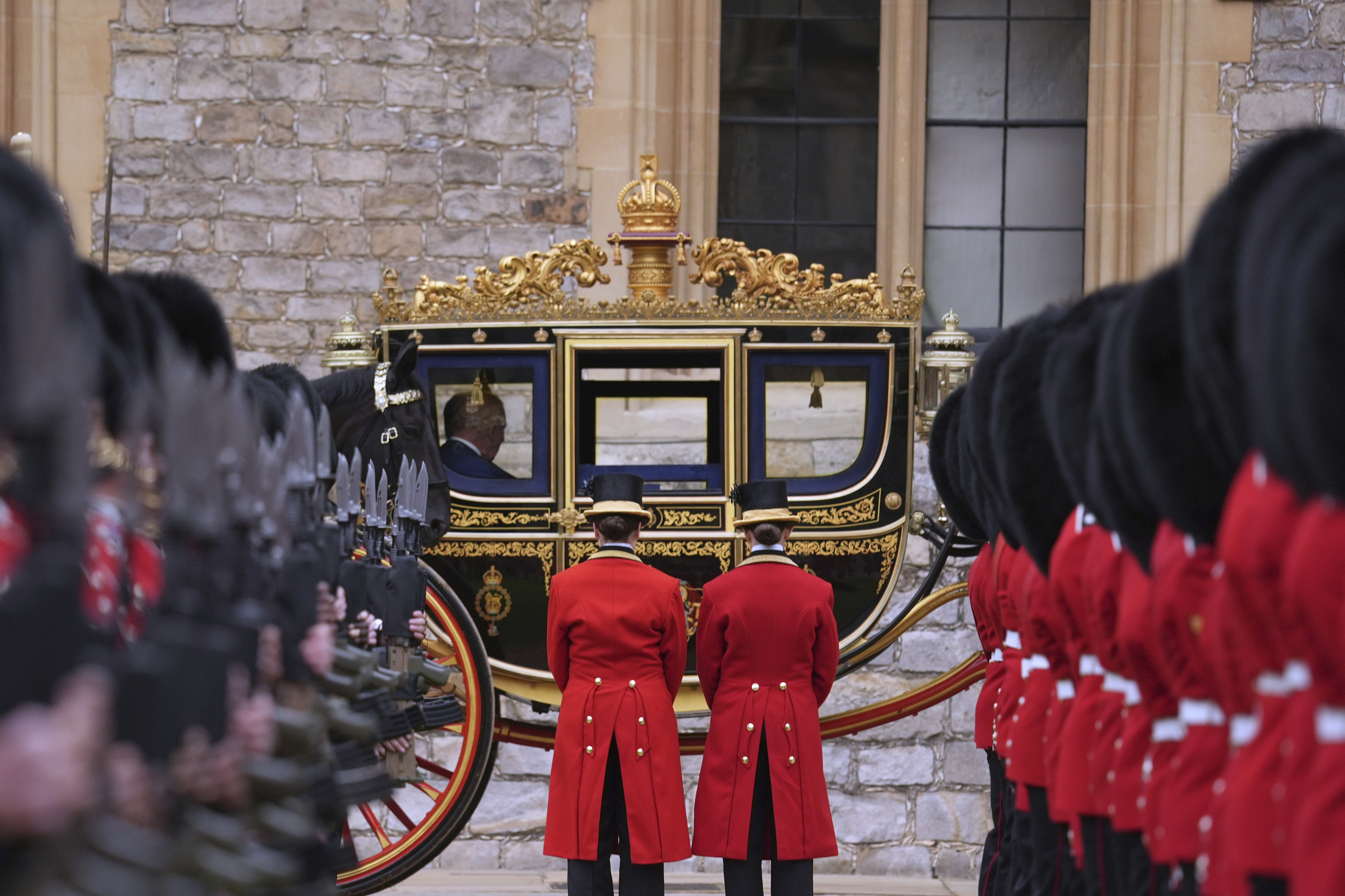 Photos show President Donald Trump during his second state visit