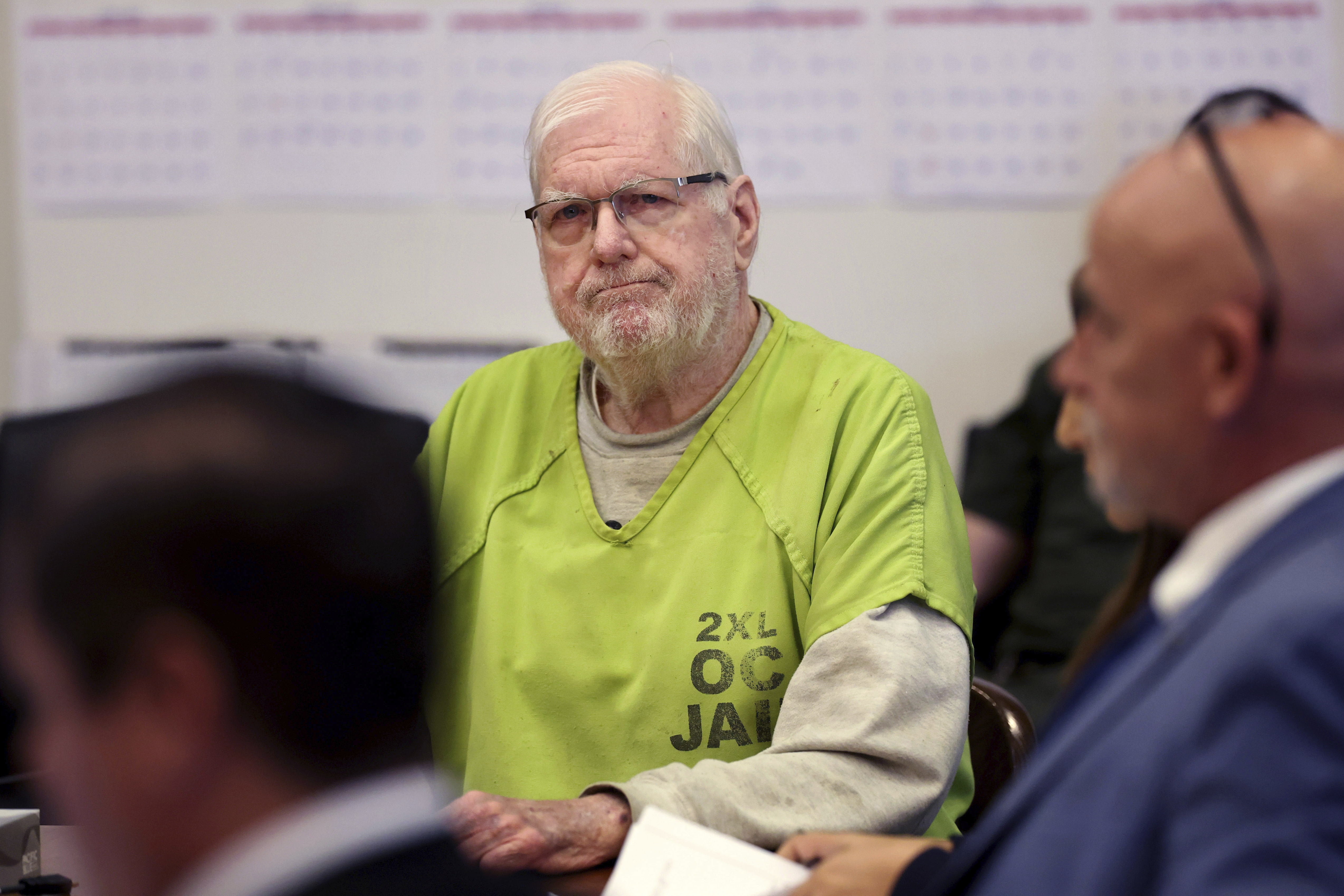 Orange County Superior Court Judge Jeffrey Ferguson appears for his sentencing after a murder conviction for killing his wife Sheryl in Santa Ana, Calif., Wednesday, Sept. 17, 2025. (Allen J. Schaben - Pool Los Angeles Times)