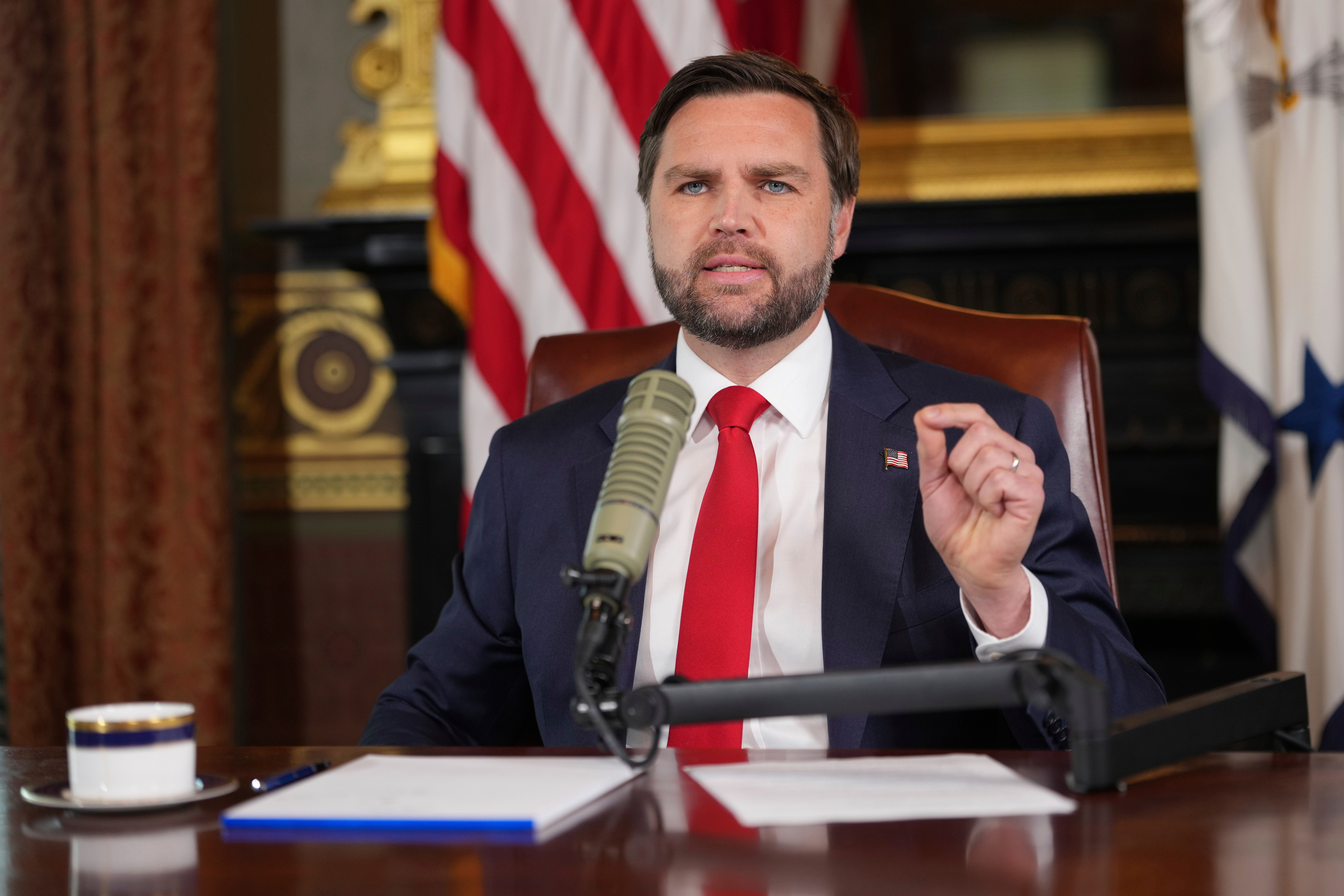 Vice President JD Vance hosts an episode of 