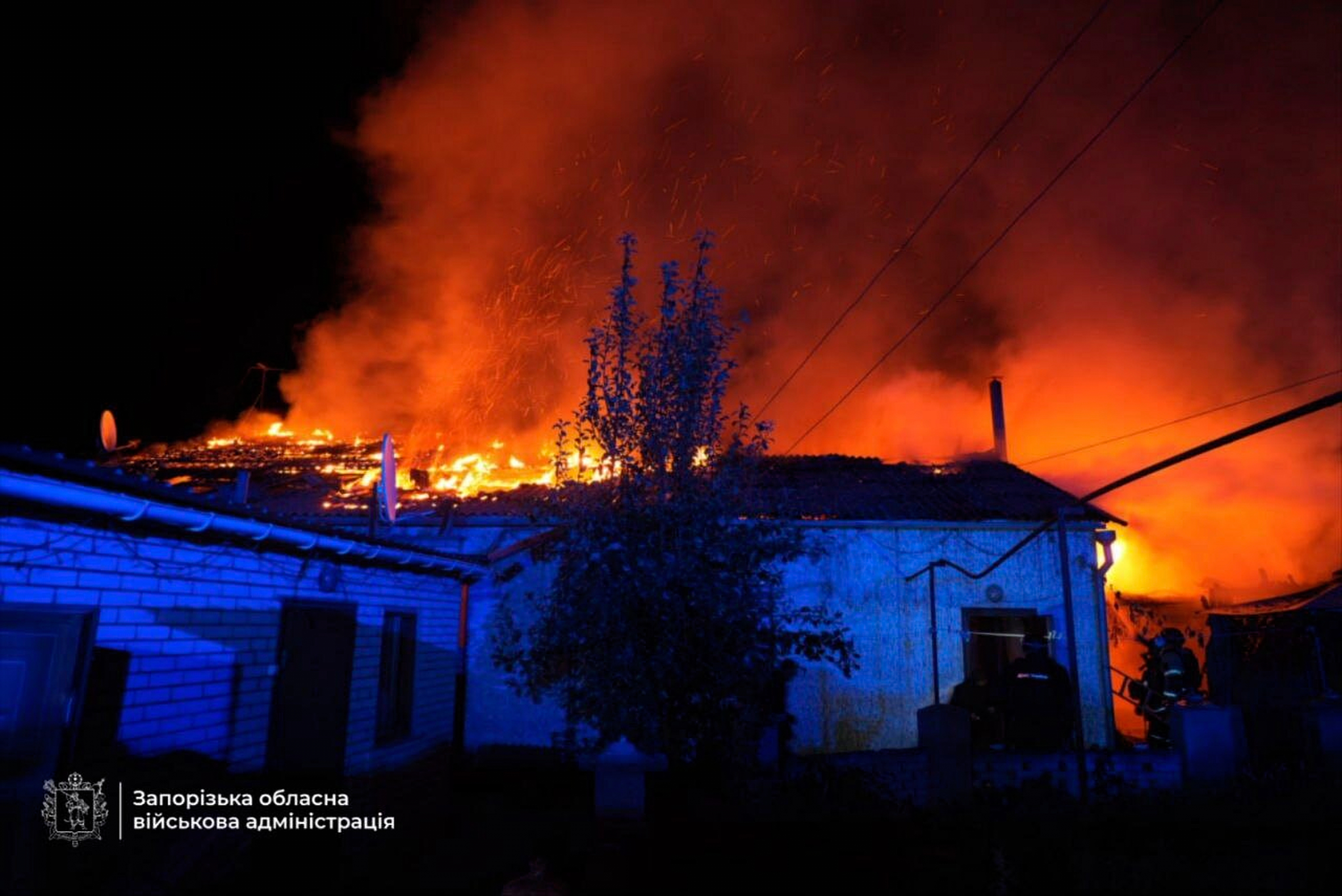 In this photo provided by the Zaporizhzhia regional military administration on Tuesday, Sept. 16, 2025, rescuers work on a site of a house destroyed by a Russian strike on residential neighbourhood in Zaporizhzhia, Ukraine. (Zaporizhzhia regional military administration - Zaporizhzhia regional military administration)
