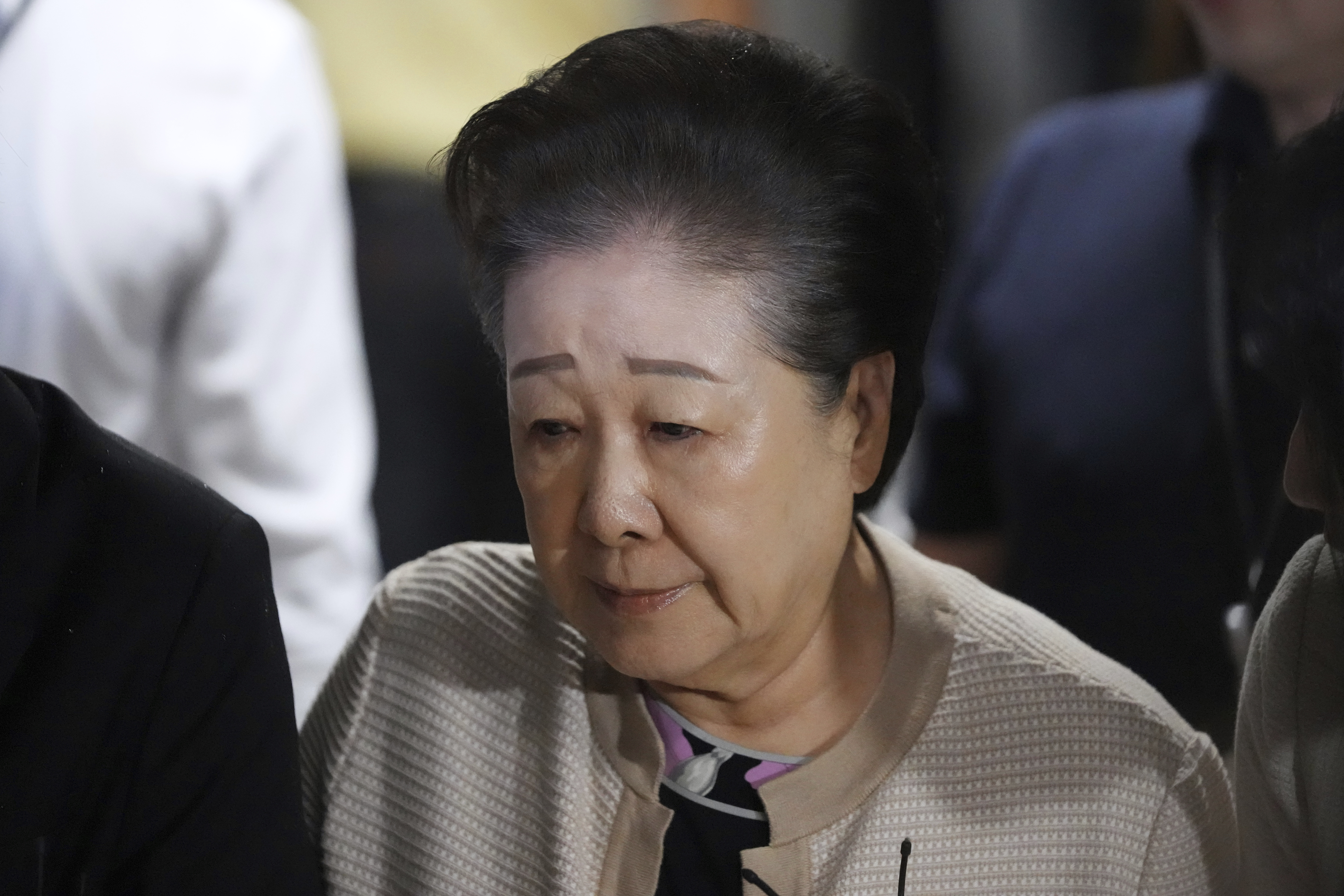 Hak Ja Han, the leader of South Korea's Unification Church, arrives at a special prosecutor's office in Seoul, South Korea, Wednesday, Sept. 17, 2025. (Lee Jin-man - AP)