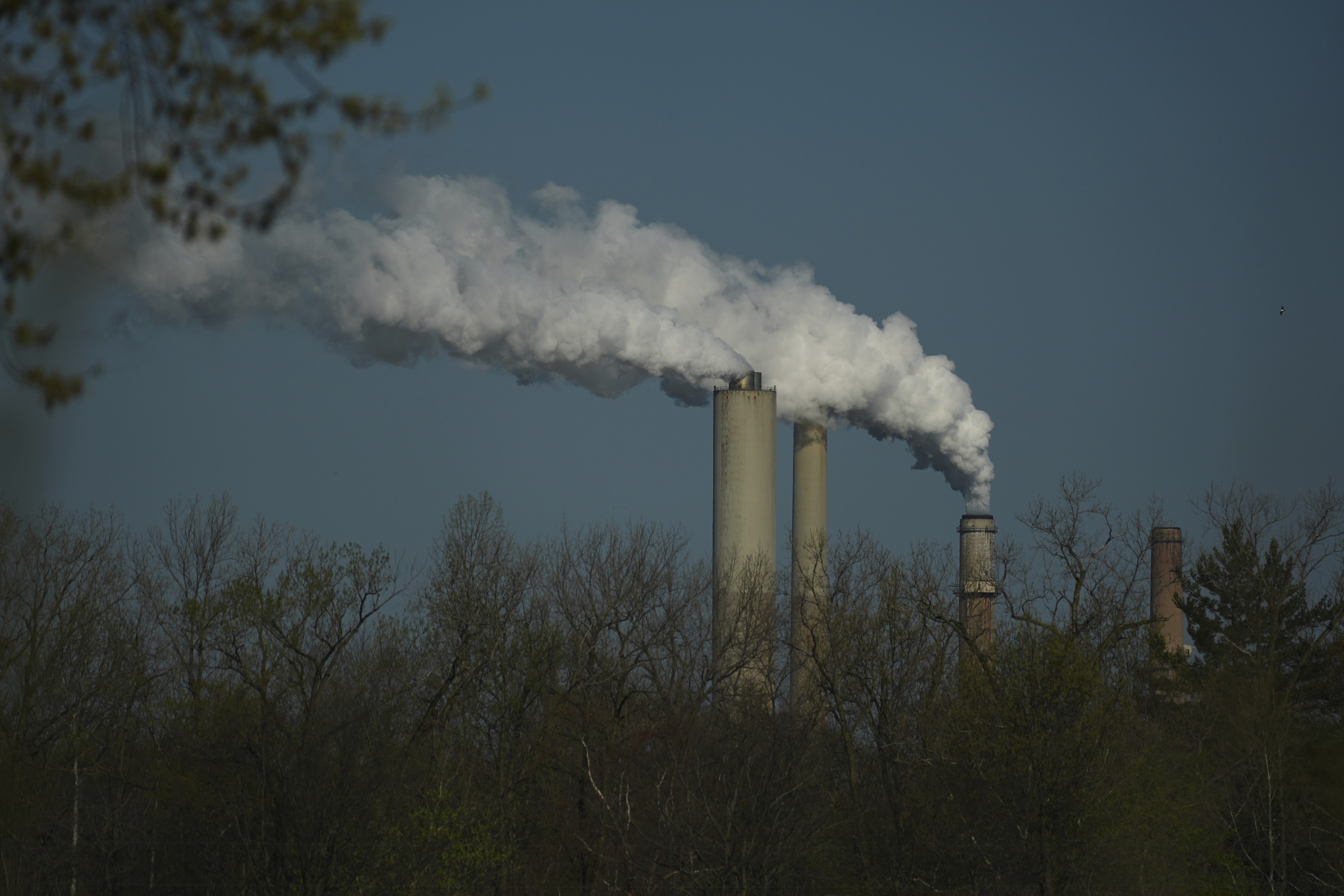 FILE - The Gibson Power Plant operates, April 10, 2025, in Princeton, Ind. (Joshua A. Bickel - AP)