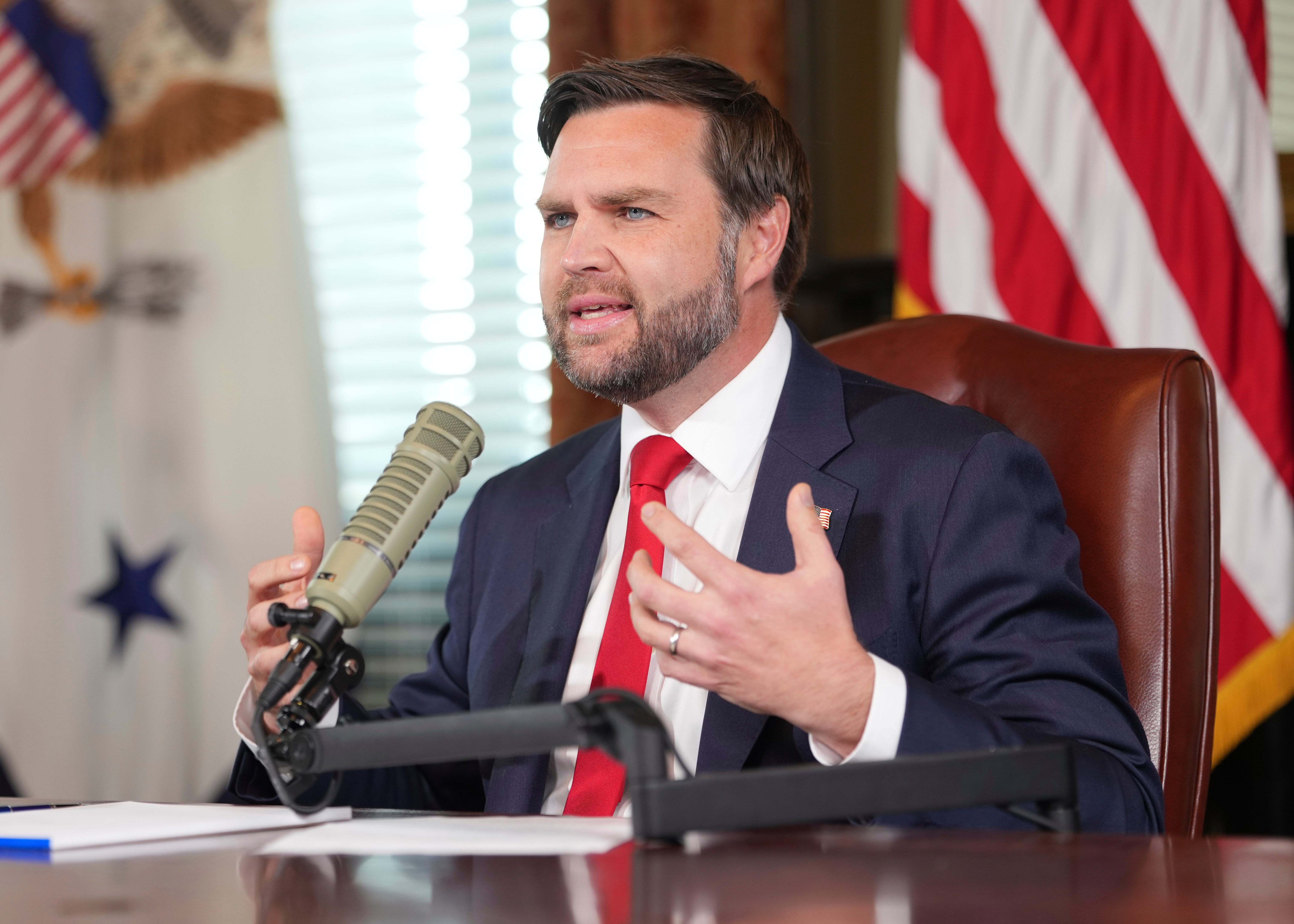 Vice President JD Vance hosts an episode of 