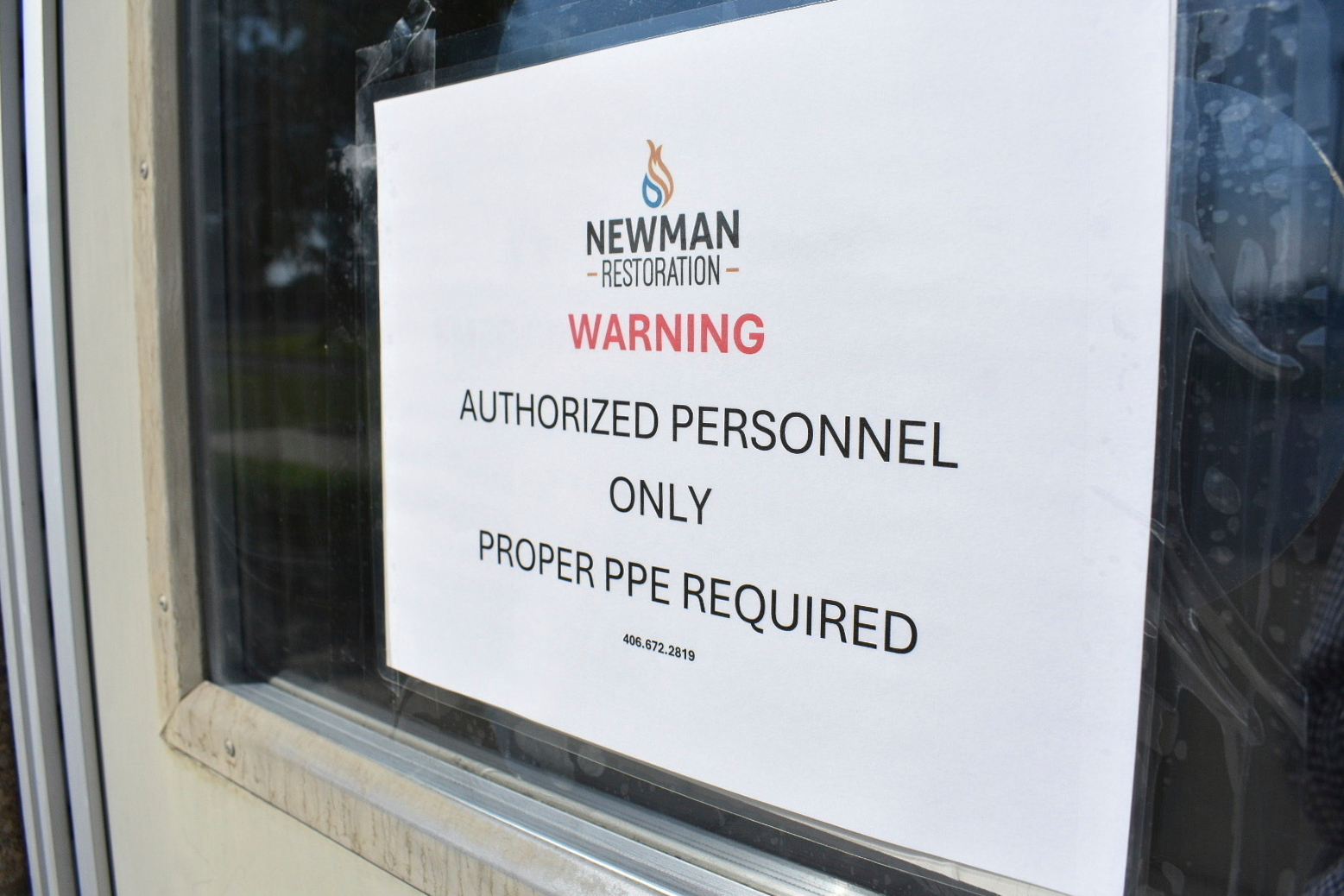 A sign is posted on the door of the Yellowstone Valley Animal Shelter on Friday, Sept. 12, 2025, in Billings, Mont. (Matthew Brown - AP)