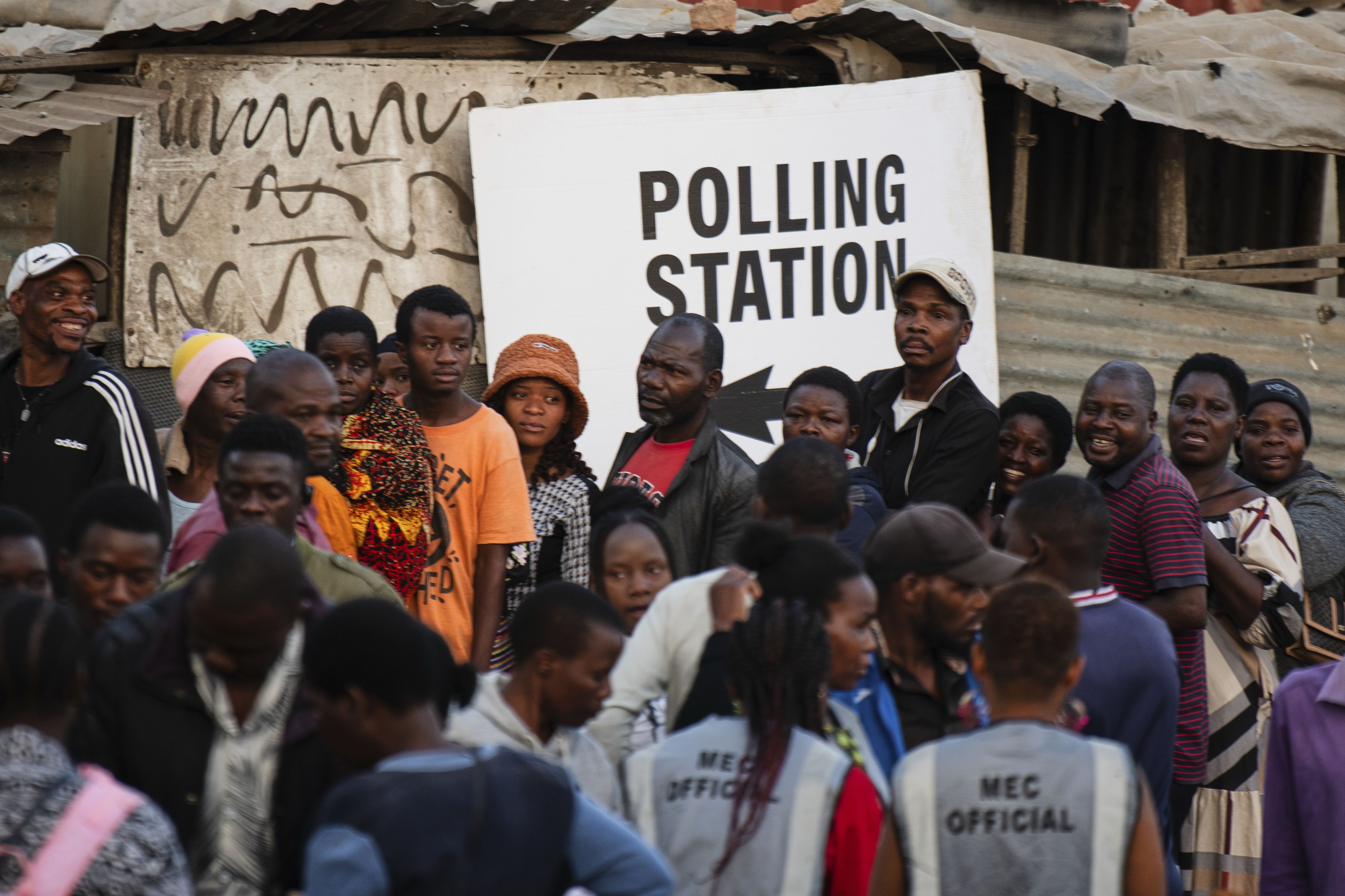 People line up to cast their votes in Blantyre, Malawi, Tuesday, Sept. 16, 2025. (Thoko Chikondi - AP)