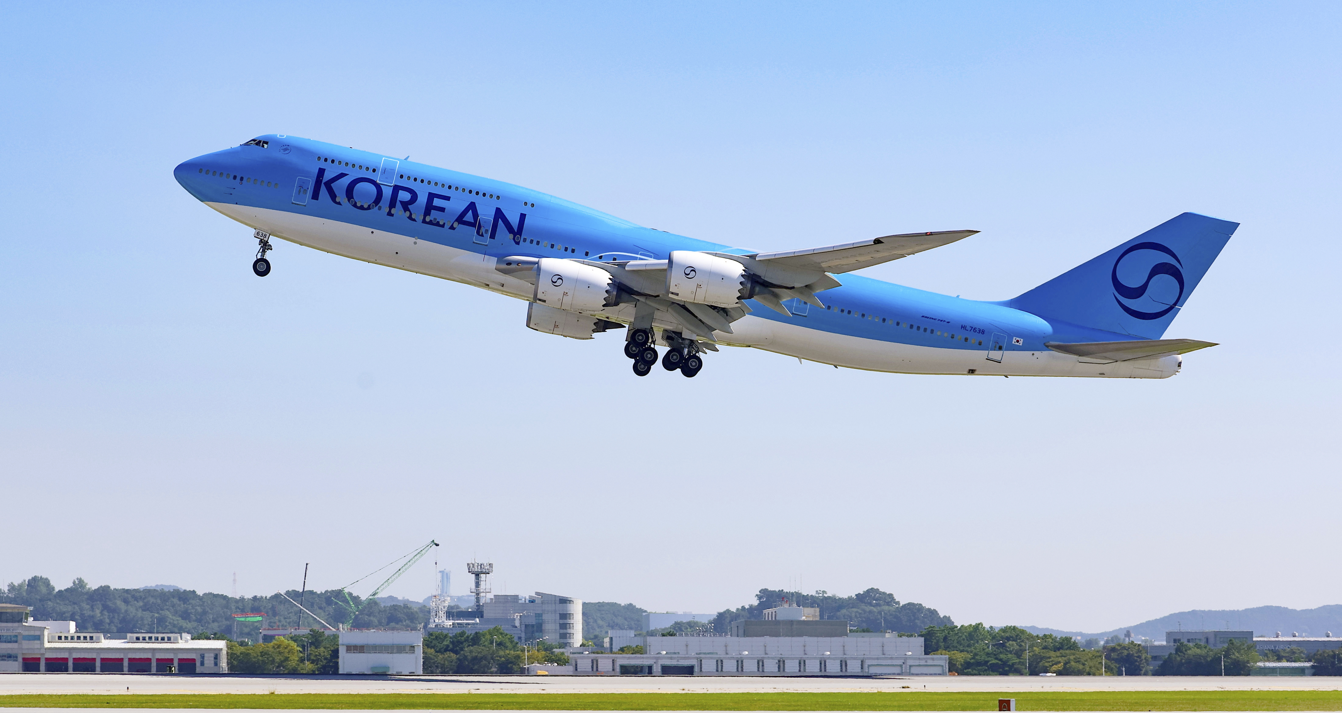 A Korean Air chartered plane takes off to bring back Korean workers detained in an immigration raid in Georgia, at Incheon International Airport, South Korea, Wednesday, Sept. 10, 2025. (Uncredited - Yonhap)