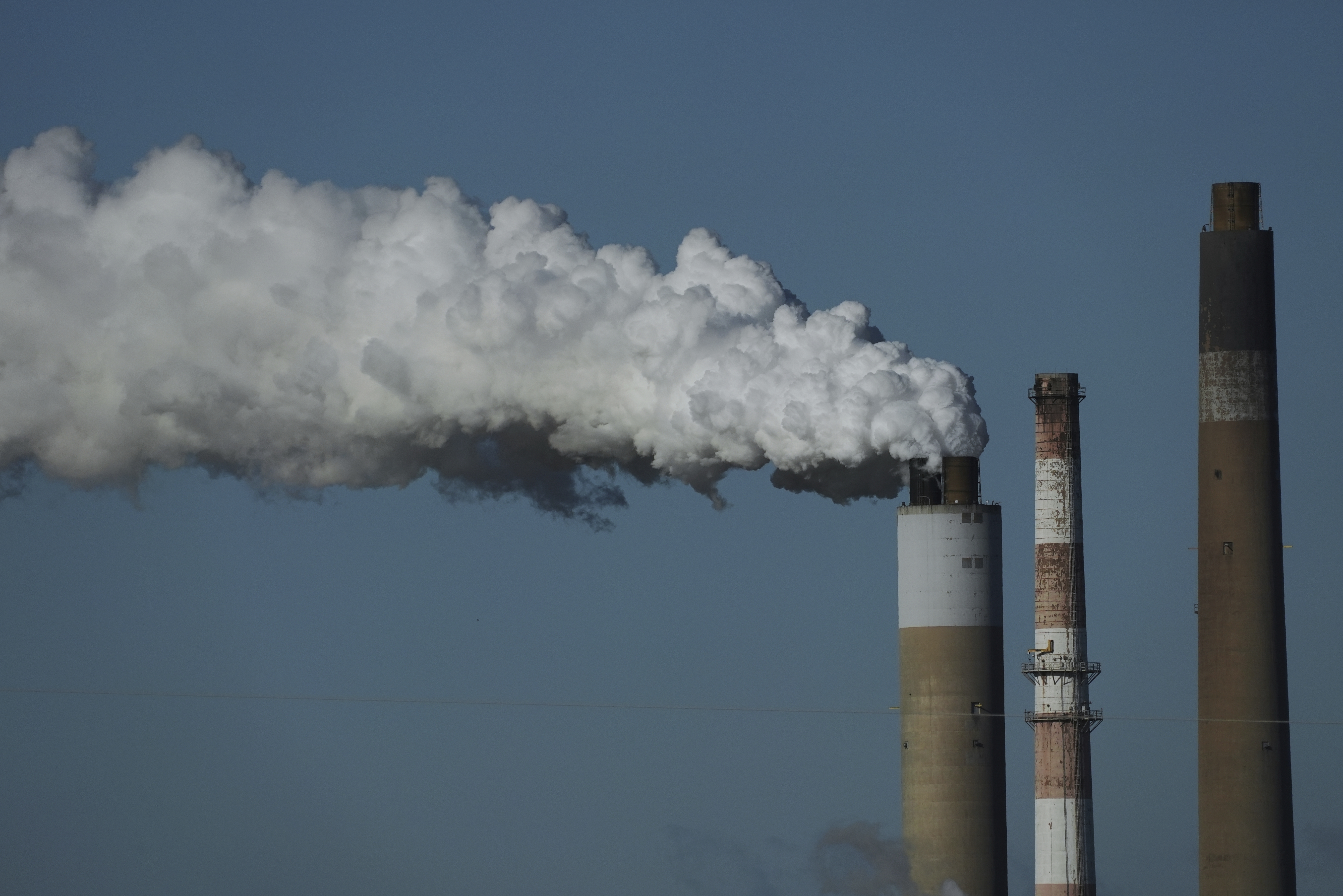 FILE - The Warrick Power Plant, a coal-powered generating station, operates April 8, 2025, in Newburgh, Ind. (Joshua A. Bickel - AP)