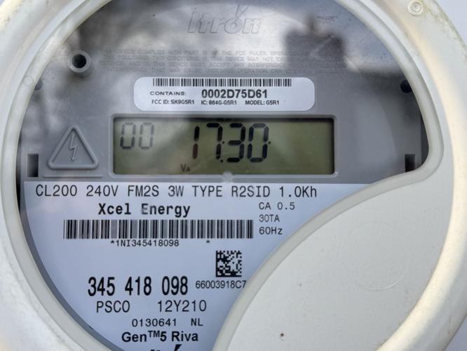 A residential electric meter
