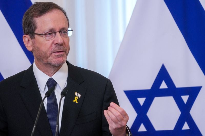 Israeli President Isaac Herzog visits Latvia