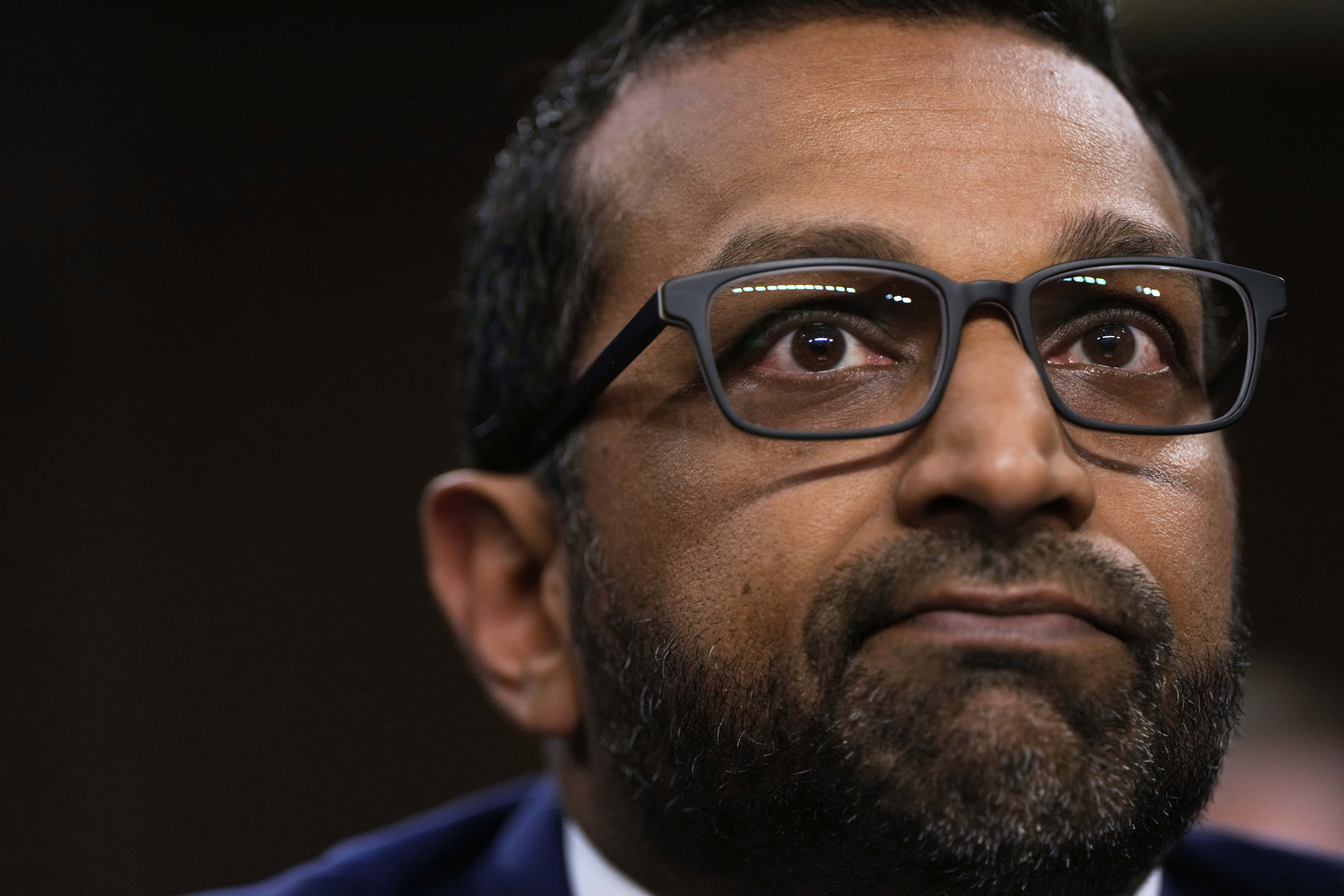 FBI Director Kash Patel appears before the Senate Judiciary Committee for his first oversight hearing, Tuesday, Sept. 16, 2025, at the Capitol in Washington. (Julia Demaree Nikhinson - AP)