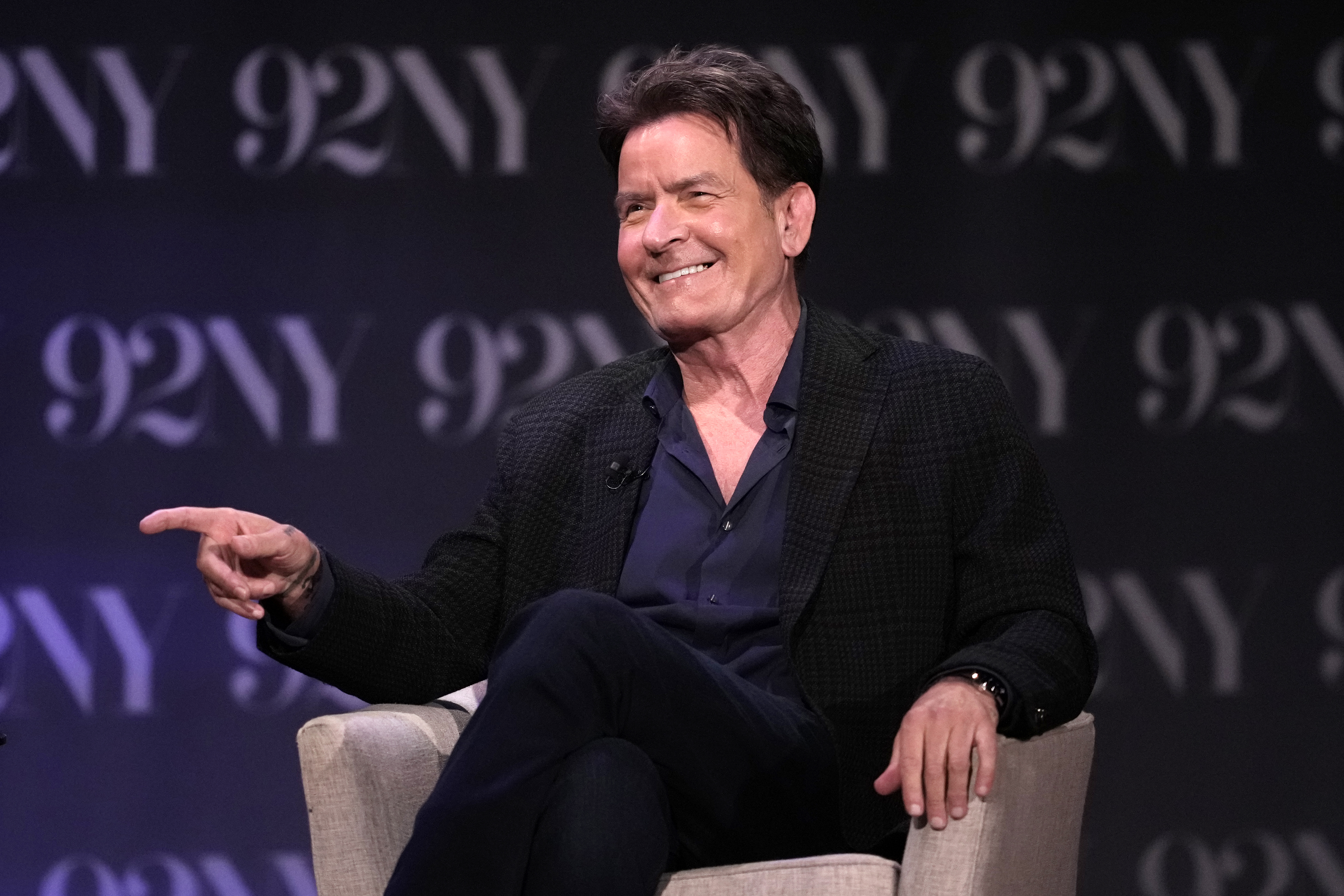 Charlie Sheen discusses his book
