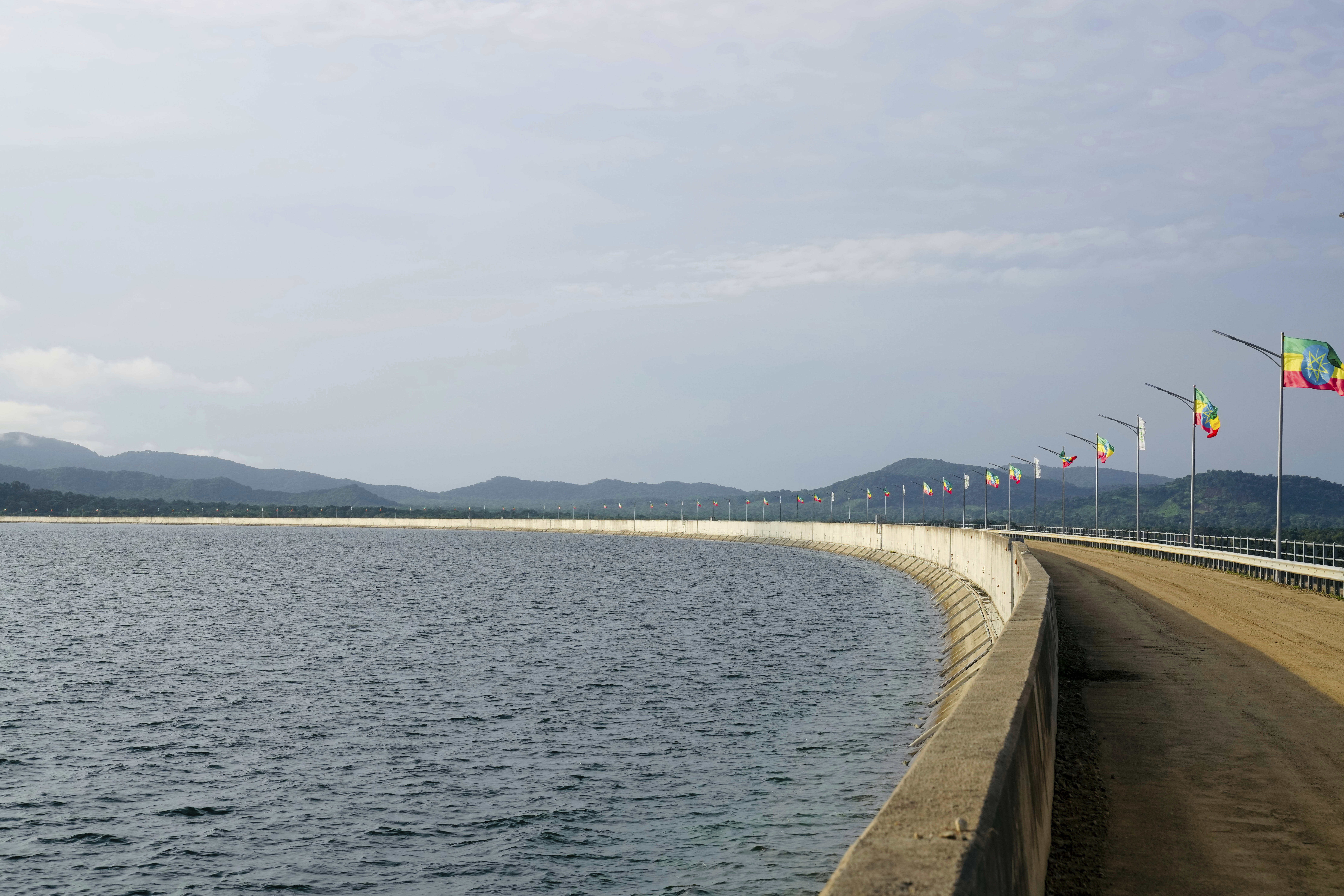 A view of the Grand Ethiopian Renaissance Dam in Benishangul-Gumuz, Ethiopia, Tuesday, Sept. 9, 2025. (Jackson Njehia - AP)