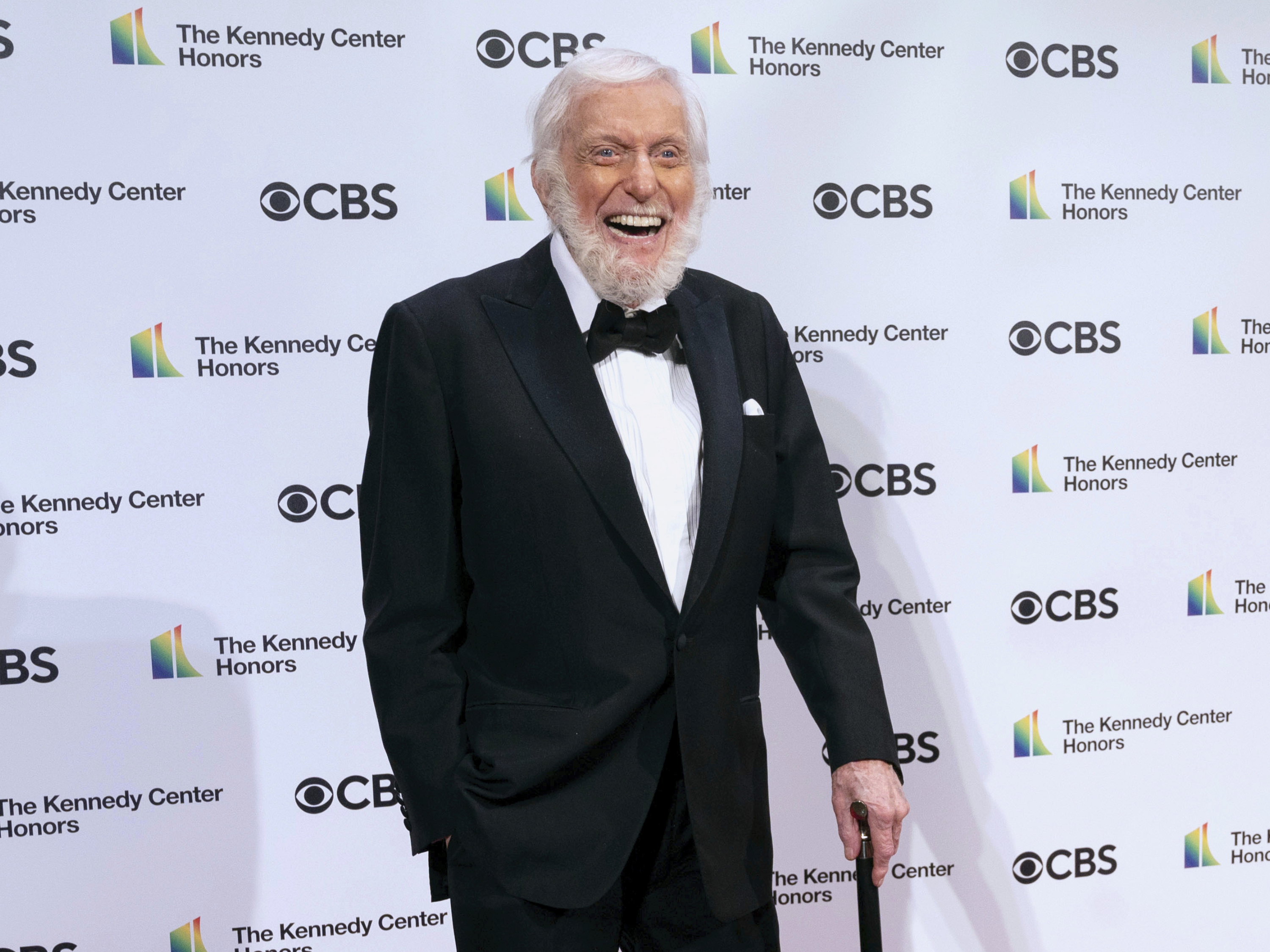 FILE - Honoree Dick Van Dyke attends the 43nd Annual Kennedy Center Honors at The Kennedy Center on May 21, 2021, in Washington. (Kevin Wolf - FR33460 AP)