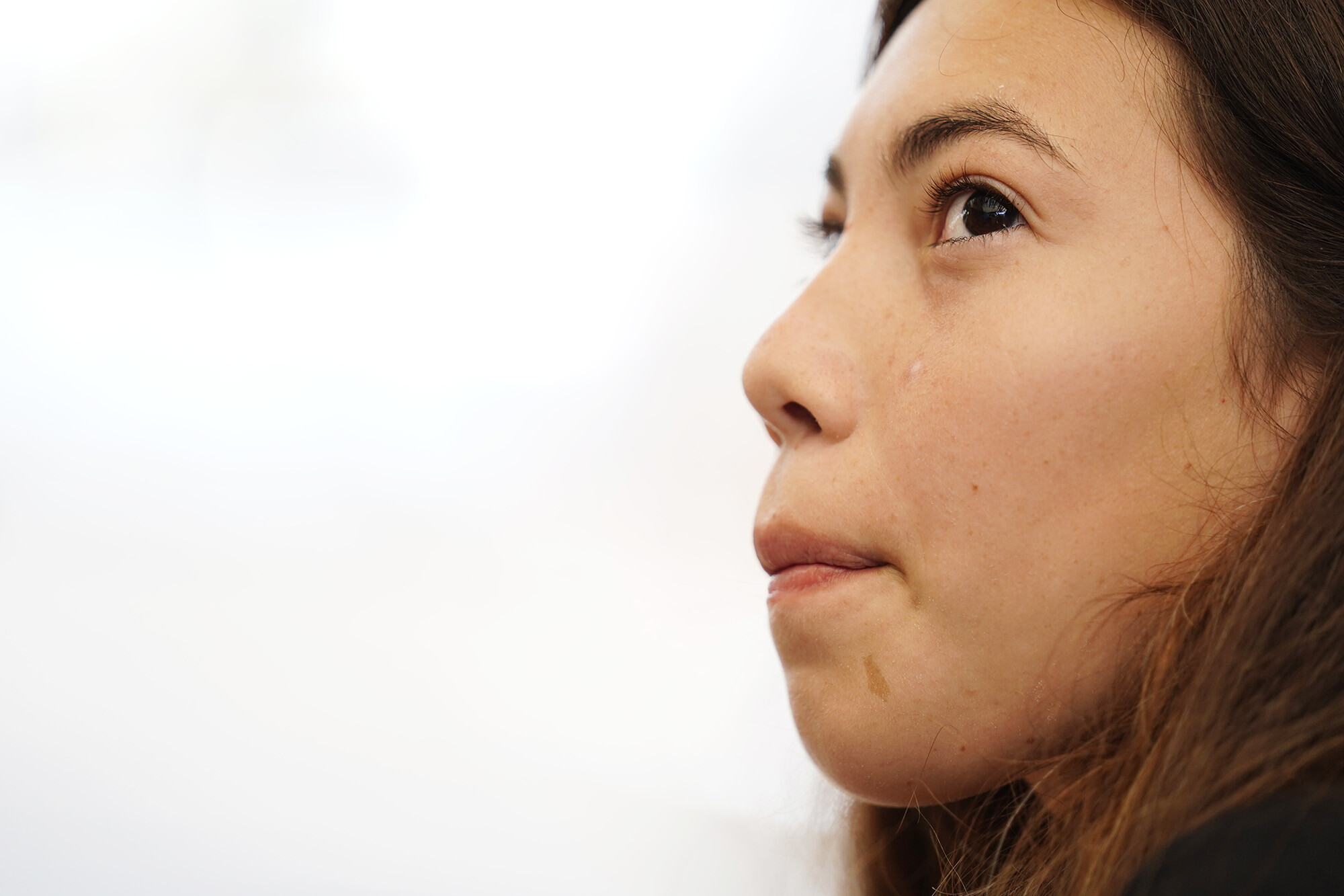 Maui Hero Project intern DayJahiah Valdivia, 16, talks about the group with Kahākūahi Ocean Academy in Lahaina, Hawaii, on Tuesday, June 10, 2025. (Kevin Fujii - Honolulu Civil Beat)