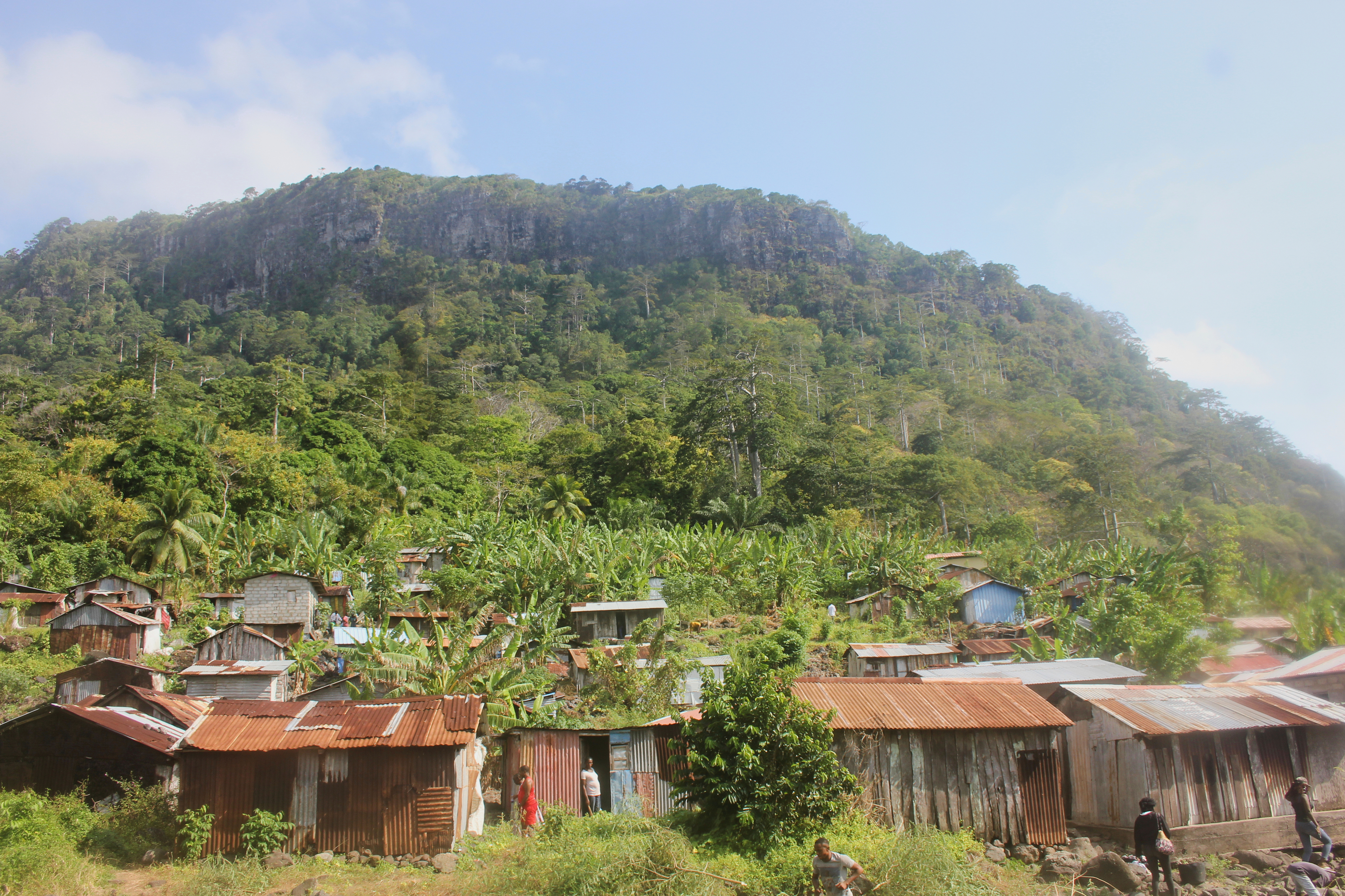 A view of an informal settlement in Annobón Island, Equatorial Guinea, June 15, 2022. (Uncredited - AP)