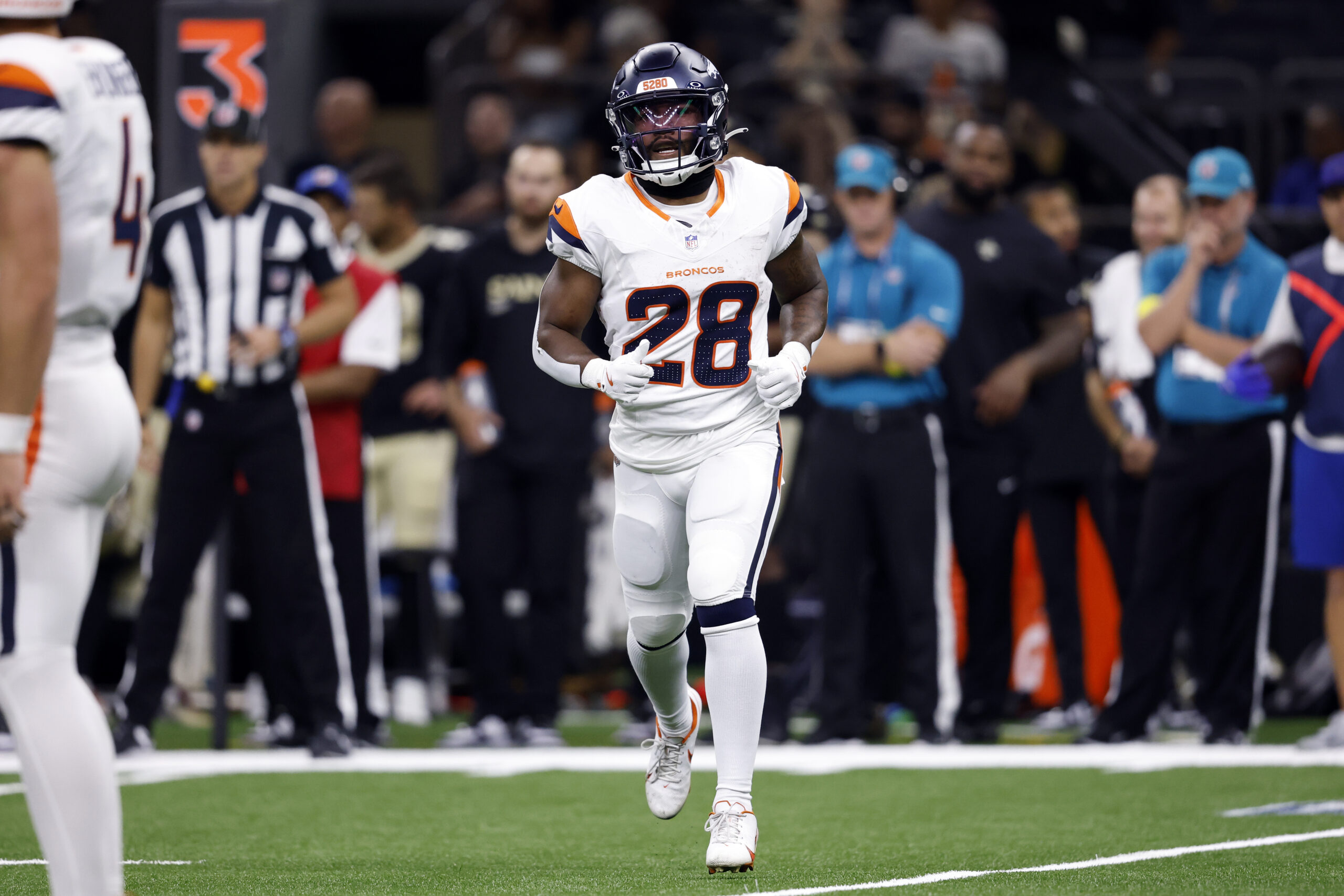 RB Tyler Badie again active for Broncos over Jaleel McLaughlin