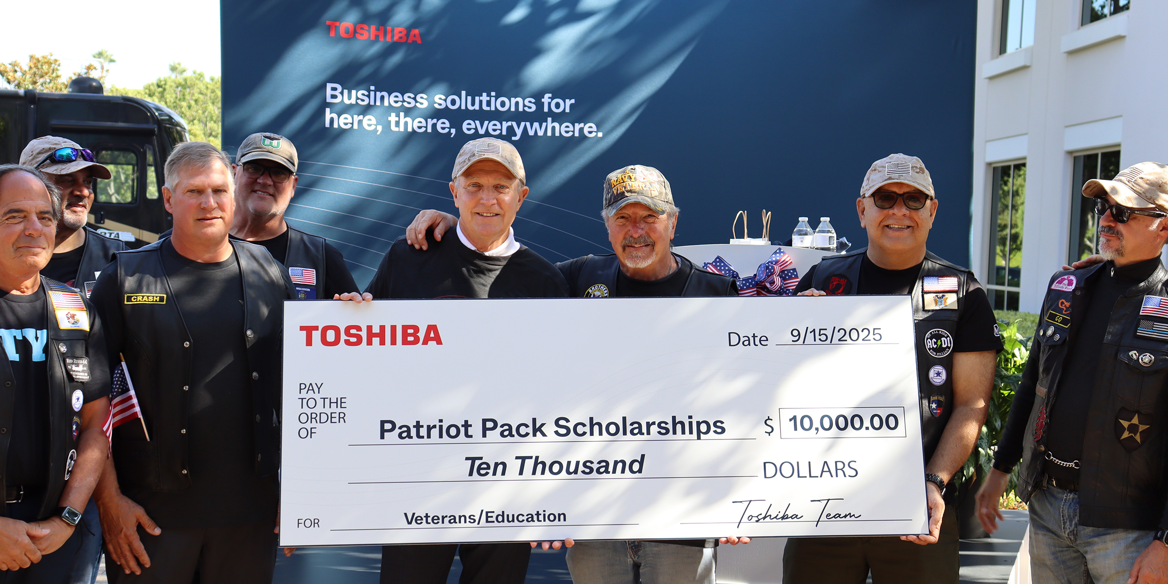 Toshiba Welcomes, Supports Patriot Pack Riders