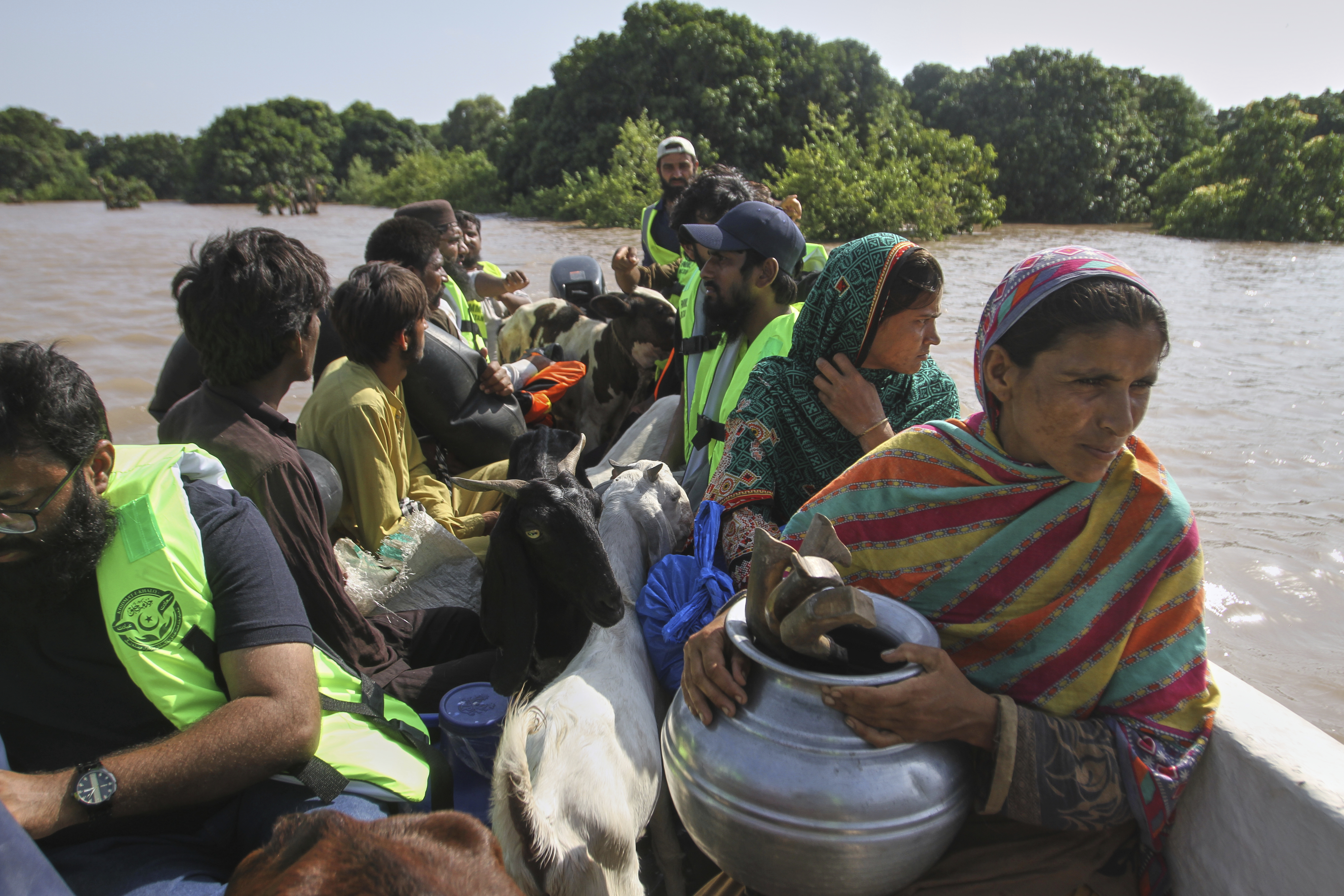 Pakistan evacuates 25,000 people from eastern city as rivers threaten flooding