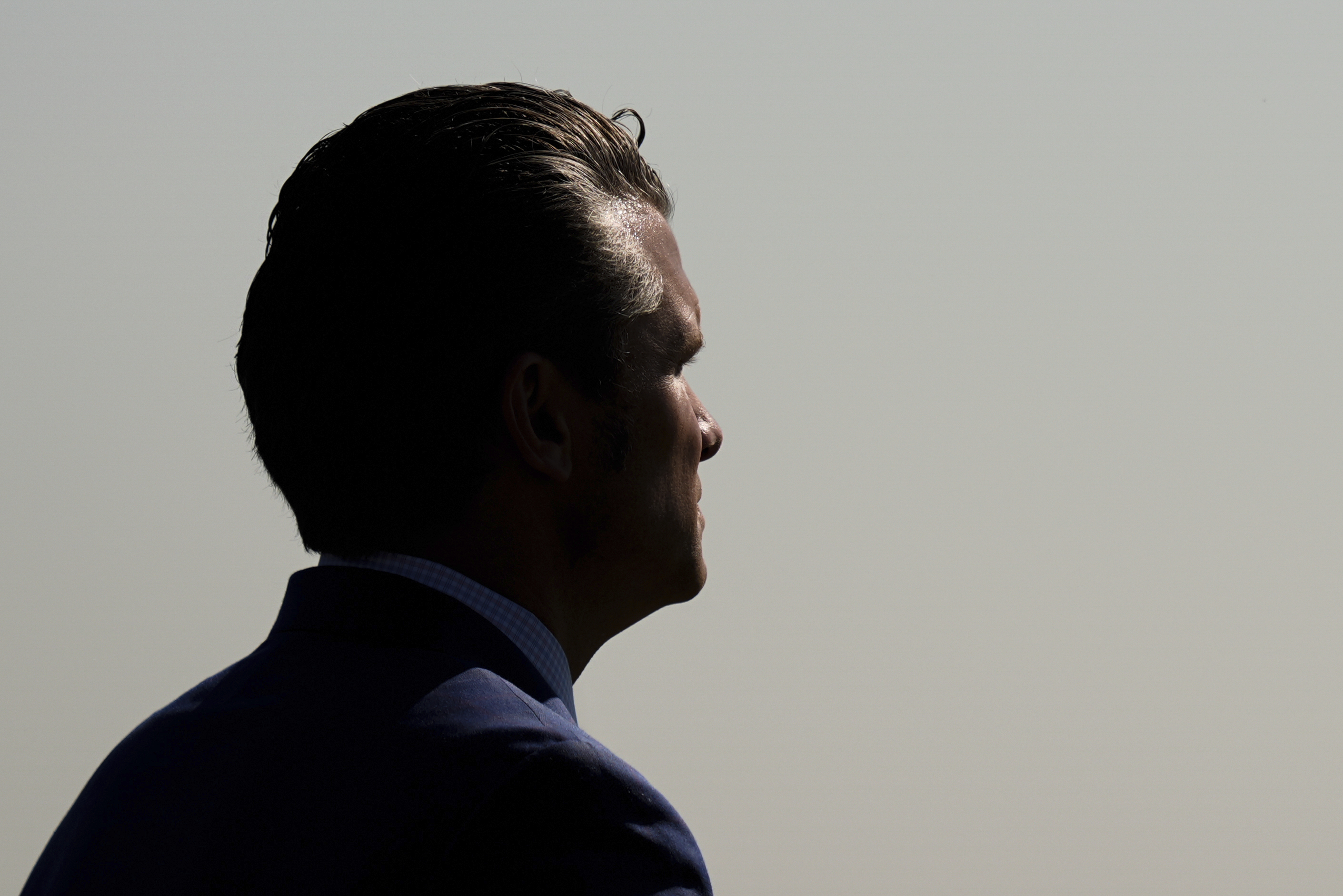 Defense Secretary Pete Hegseth reviews troops during the POW/MIA National Recognition Day Ceremony at the Pentagon, Friday, Sept. 19, 2025, in Washington. (Julia Demaree Nikhinson - AP)