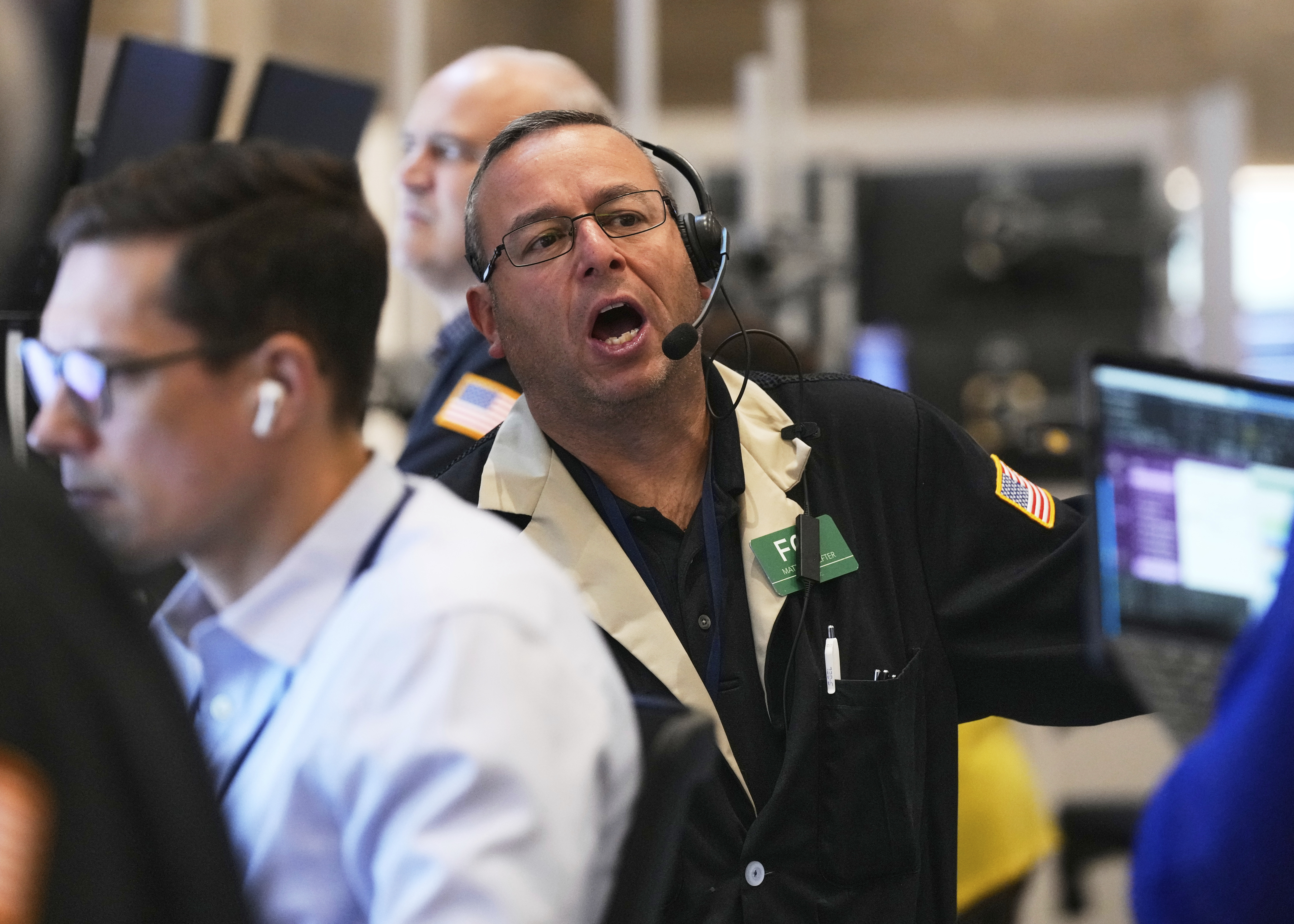 Options trader Matthew Hefter works on the floor of the New York Stock Exchange, Friday, Sept. 5, 2025. (Richard Drew - AP)