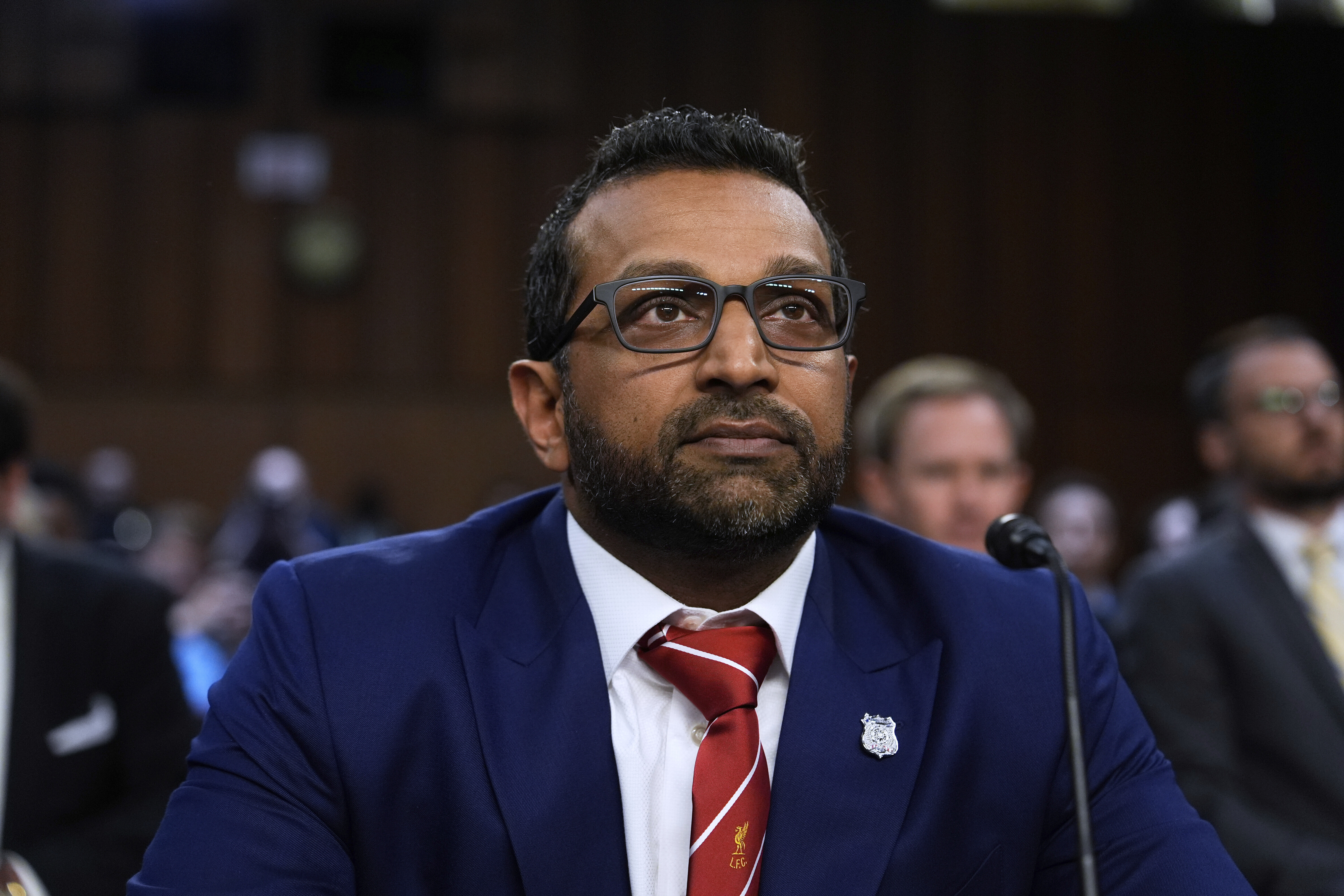 FBI Director Kash Patel appears before the Senate Judiciary Committee for his first oversight hearing, Tuesday, Sept. 16, 2025, at the Capitol in Washington. (Julia Demaree Nikhinson - AP)