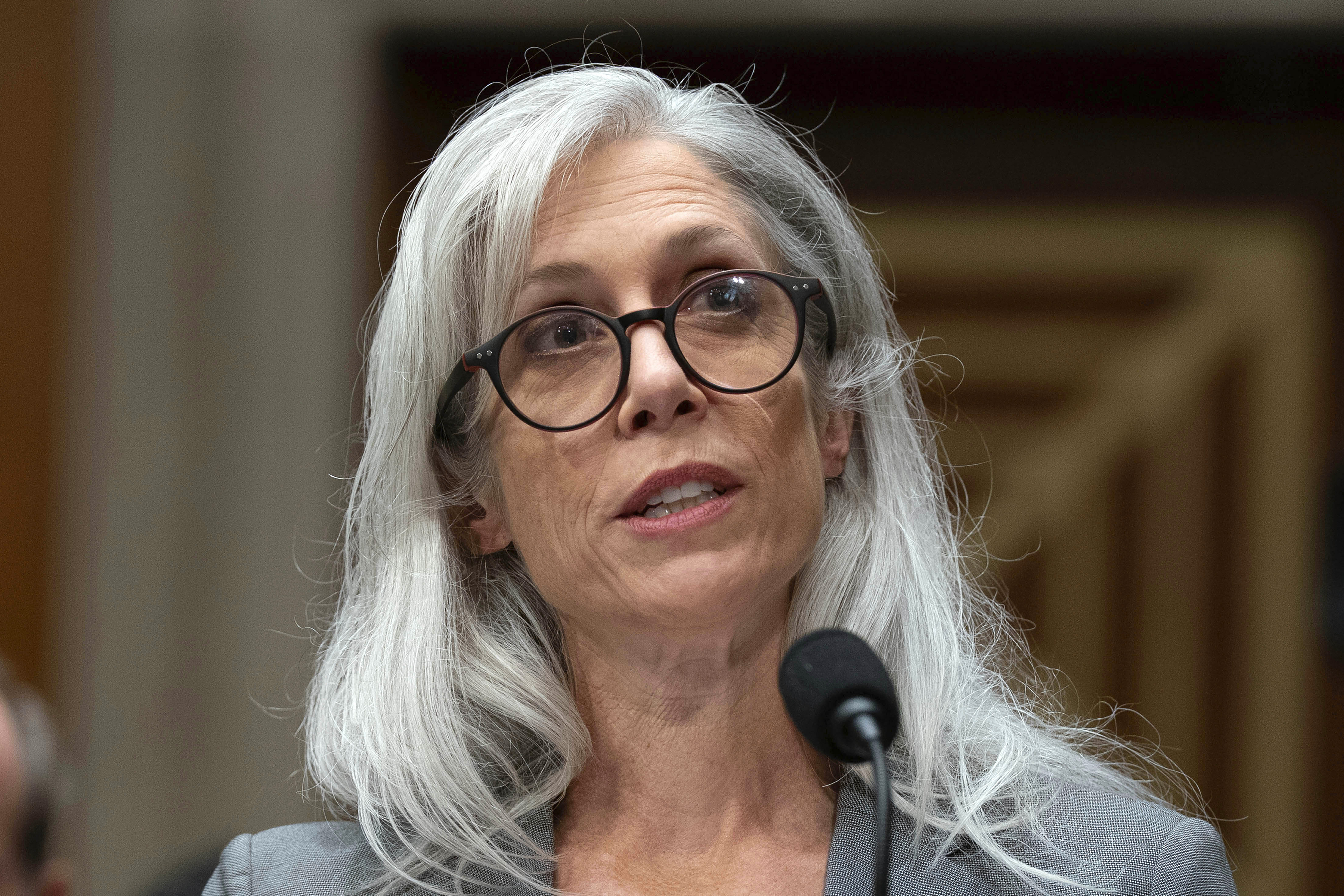 Former Centers for Disease Control and Prevention Director Susan Monarez testifies before the Senate Committee on Health, Education, Labor, and Pensions hearing to examine reviewing recent events at the Centers for Disease Control and Prevention and implications for children's health on Capitol Hill, in Washington, Wednesday, Sept. 17, 2025. (Jose Luis Magana - FR159526 AP)