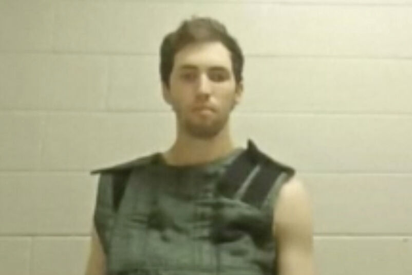 In this image from video provided by Utah State Courts, Tyler James Robinson attends a virtual court hearing from prison in Utah, on Tuesday, Sept. 16, 2025, accused of fatally shooting conservative activist Charlie Kirk. (Uncredited - Utah State Courts)