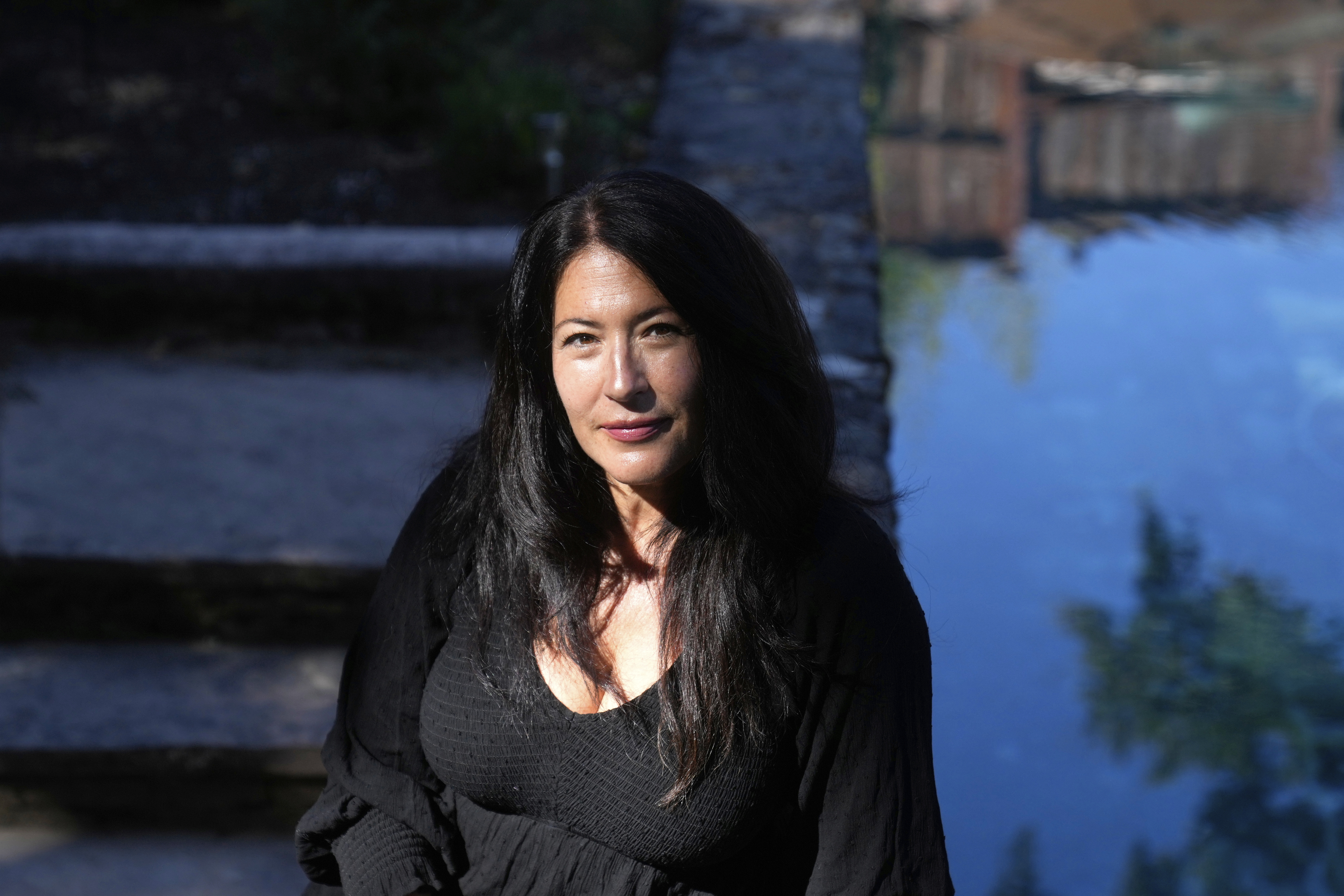 Ada Limón, 24th Poet Laureate of the United States, poses in Sonoma County, Calif., on Friday, Aug. 22, 2025. (Jeff Chiu - AP)