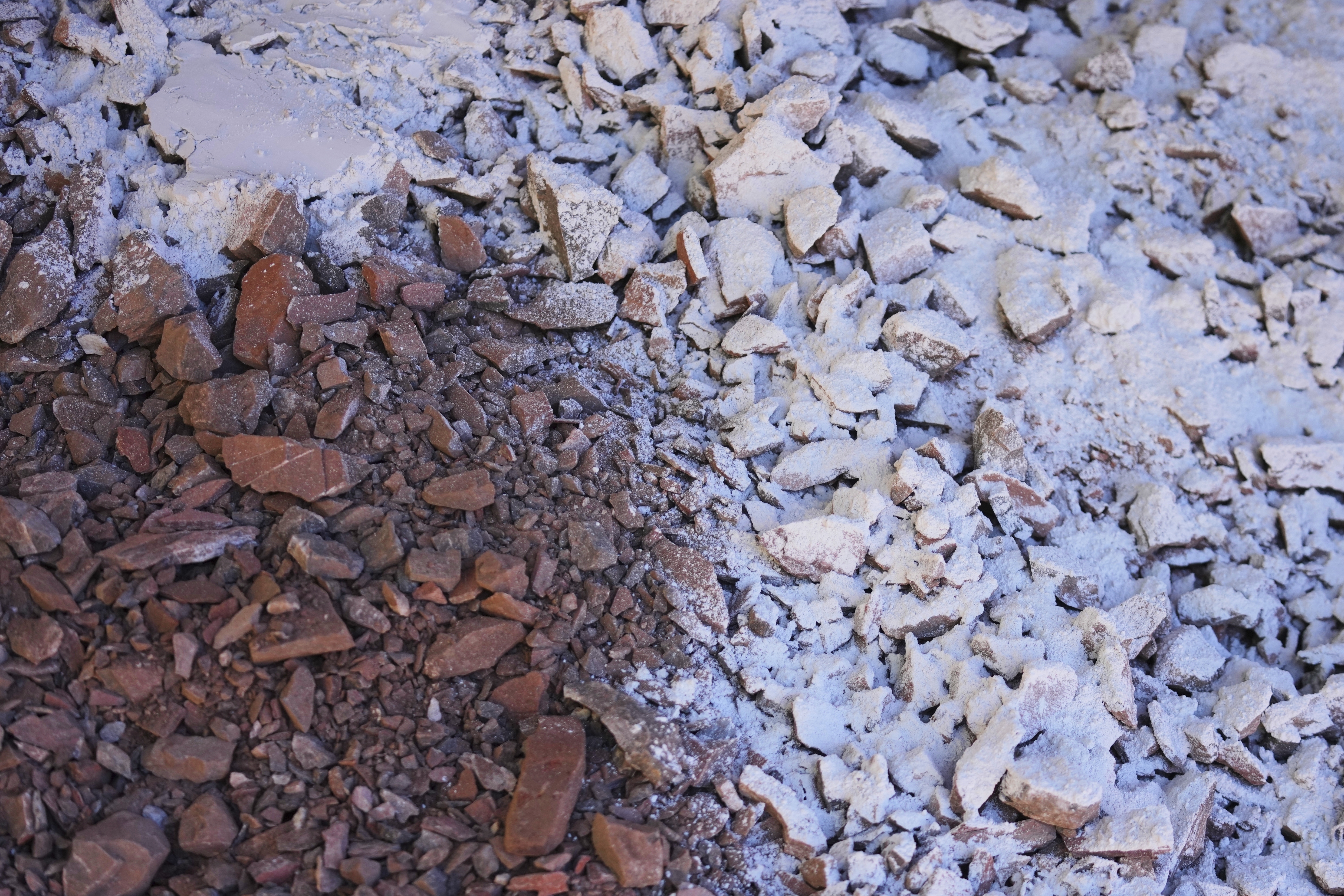 Mercury ore is mixed with a lime chemical powder to boost the combustion when it bakes to create mercury in San Joaquin, Mexico, Tuesday, Aug. 19, 2025. (Fernando Llano - AP)
