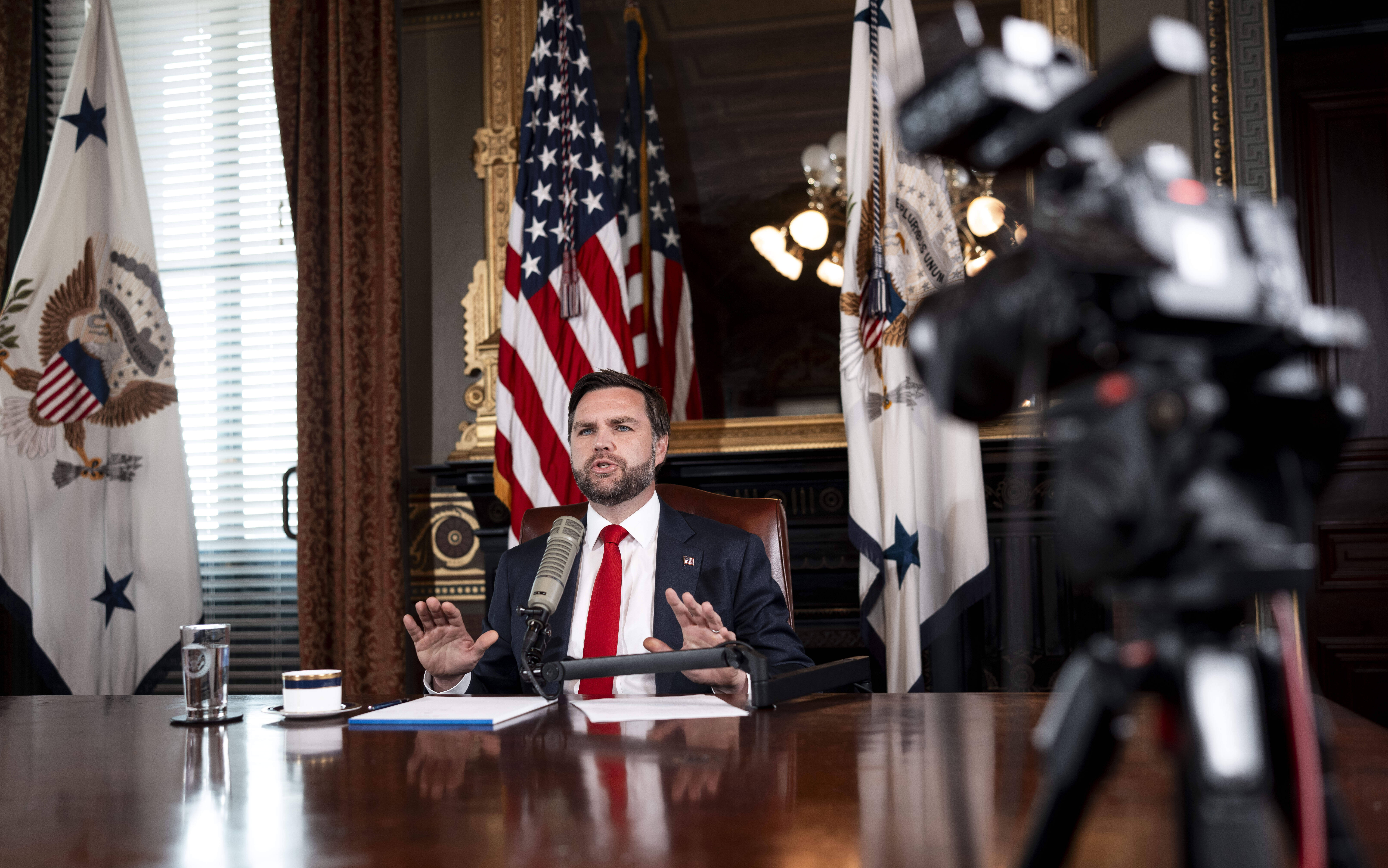 Vice President JD Vance hosts an episode of 