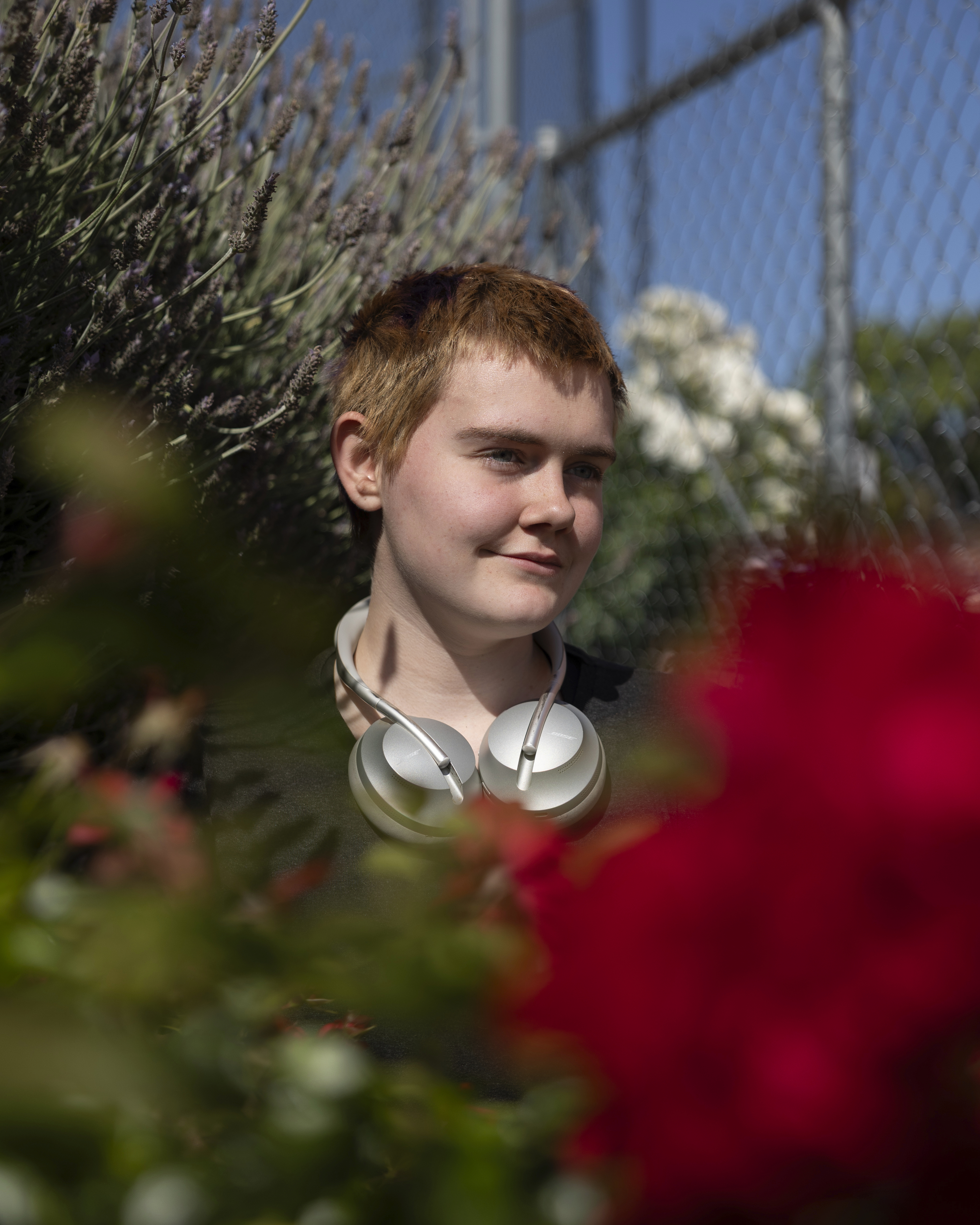 Kenny Michael stands for a portrait outside of the Boys & Girls Club of Paradise Teen Center in Paradise, Calif., May 21, 2025. (Miguel Gutierrez Jr. - CalMatters)